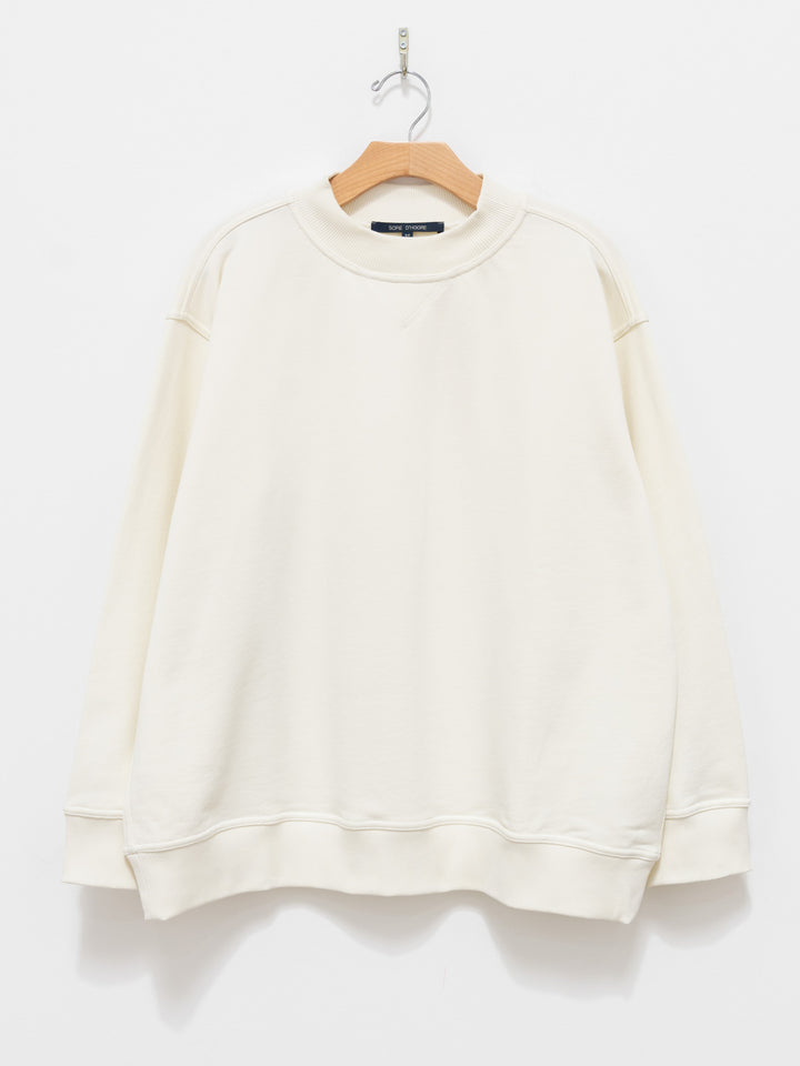 Namu Shop - Sofie D'Hoore Taste Cotton Fleece Sweatshirt - Ecru