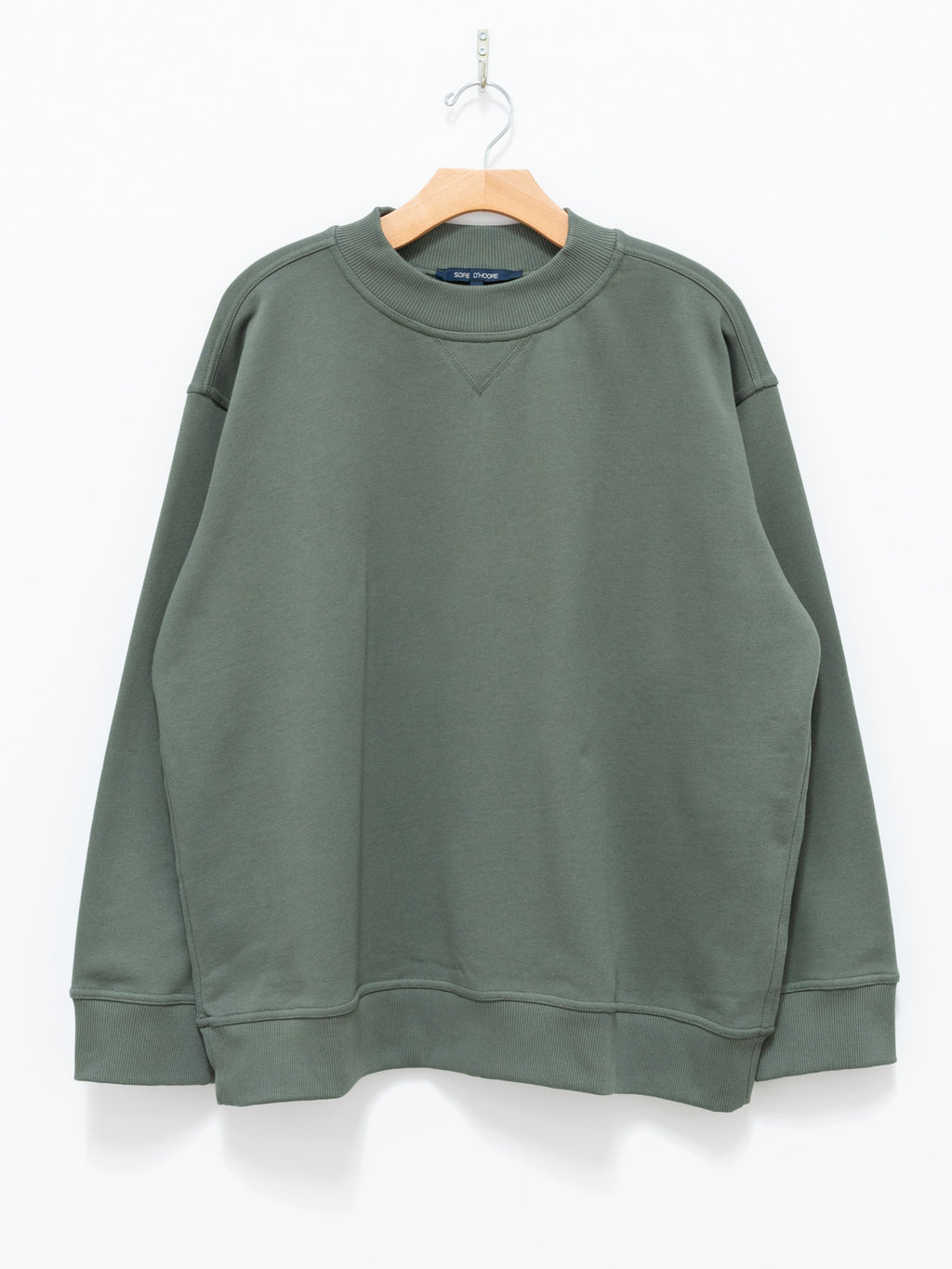 Namu Shop - Sofie D'Hoore Taste Cotton Fleece Sweatshirt - Khaki