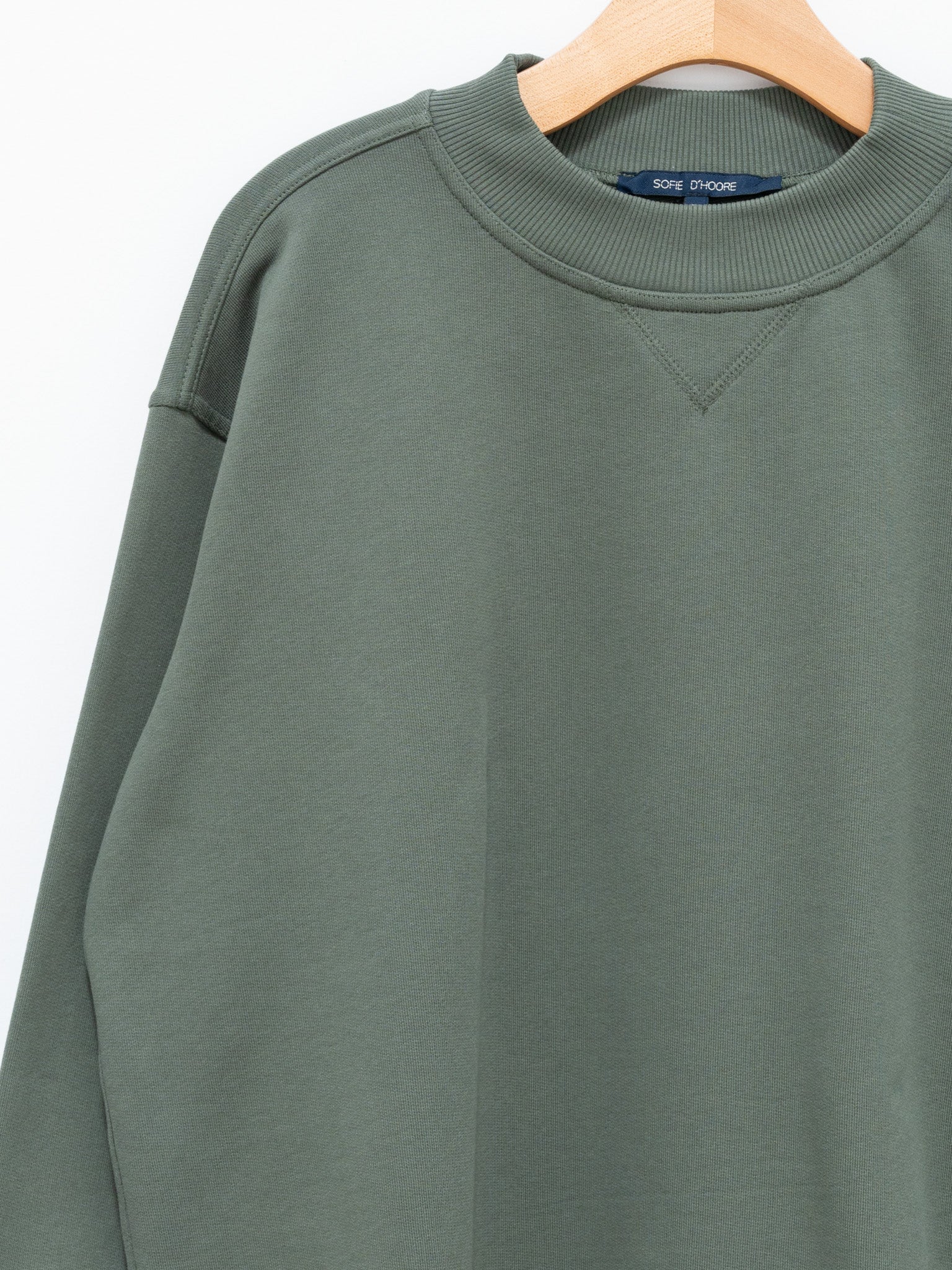 Namu Shop - Sofie D'Hoore Taste Cotton Fleece Sweatshirt - Khaki
