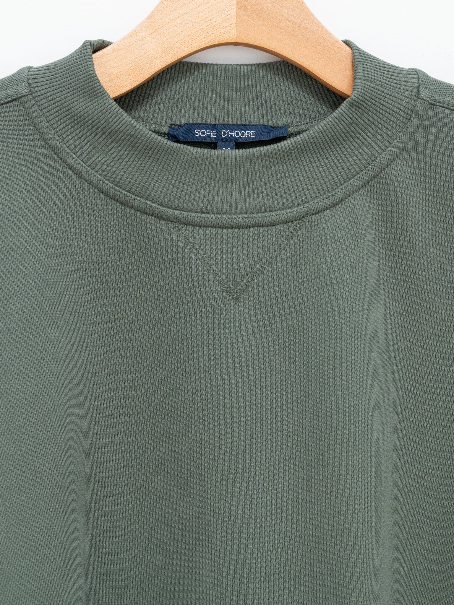 Namu Shop - Sofie D'Hoore Taste Cotton Fleece Sweatshirt - Khaki