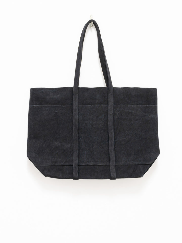 Namu Shop - Amiacalva Washed Canvas 6-Pocket Tote - Black