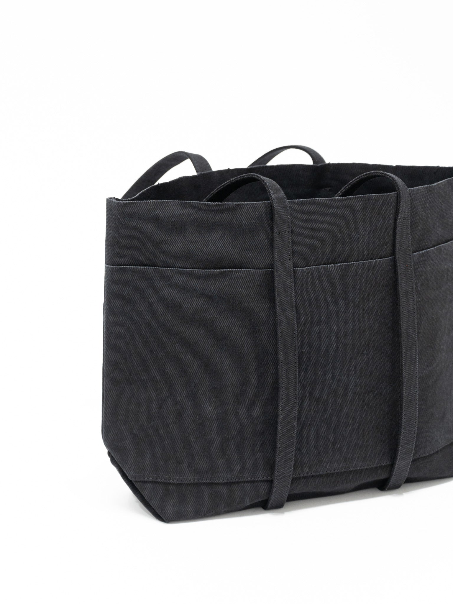 Namu Shop - Amiacalva Washed Canvas 6-Pocket Tote - Black