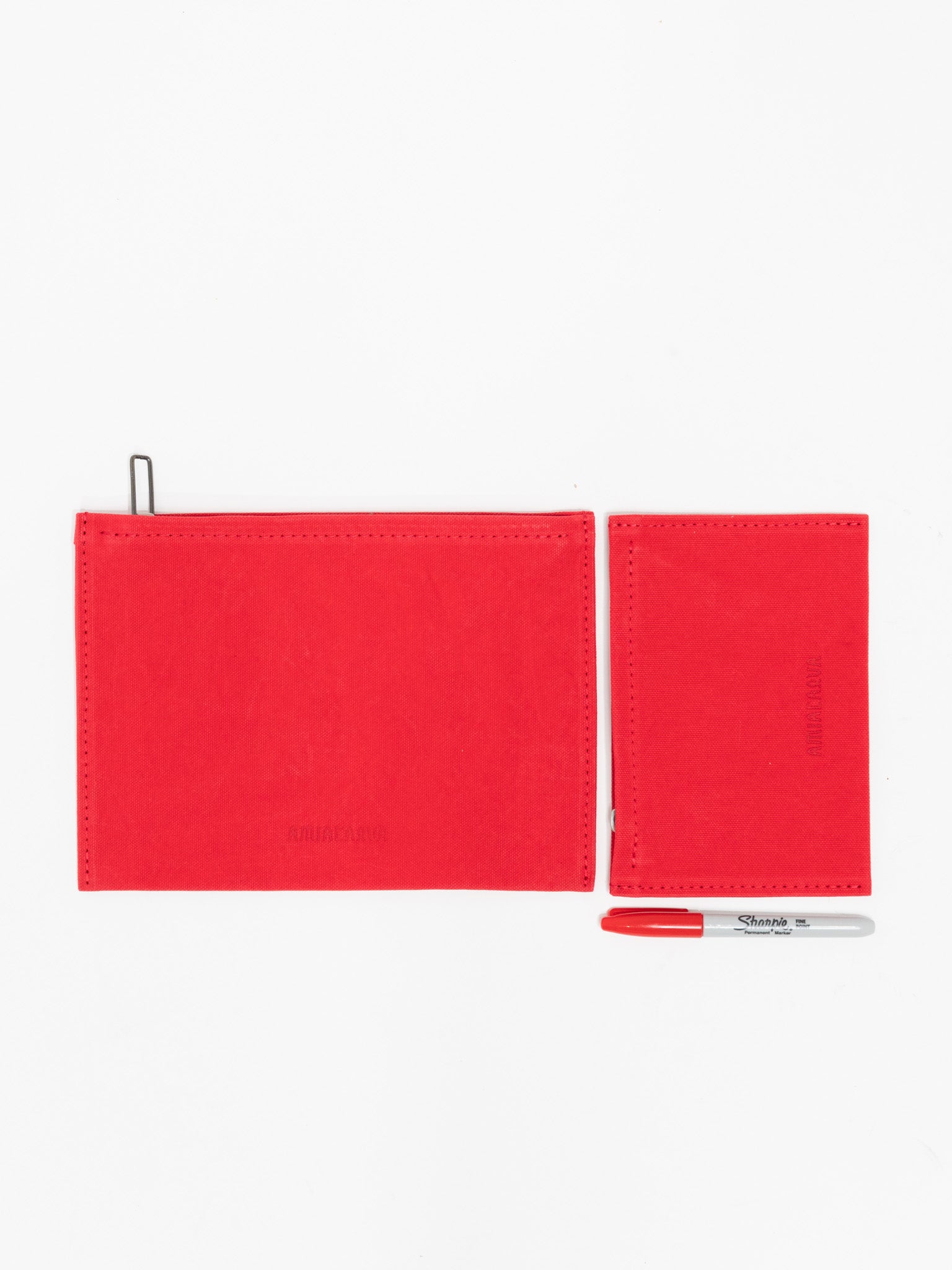 Namu Shop - Amiacalva Medium Washed Canvas Pouch - Blue, Olive, Red