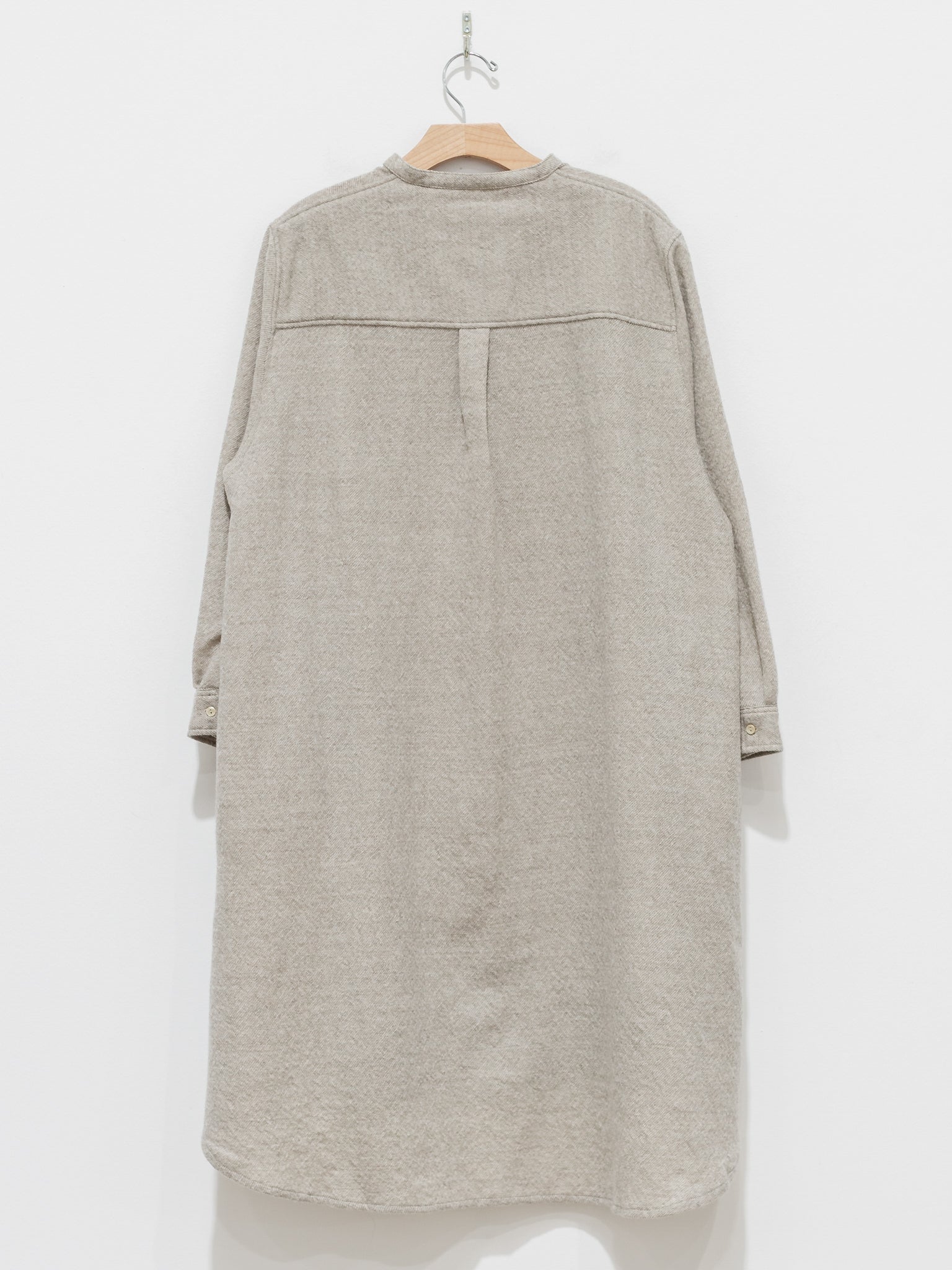 Namu Shop - ICHI Wool Long Shirt - Beige