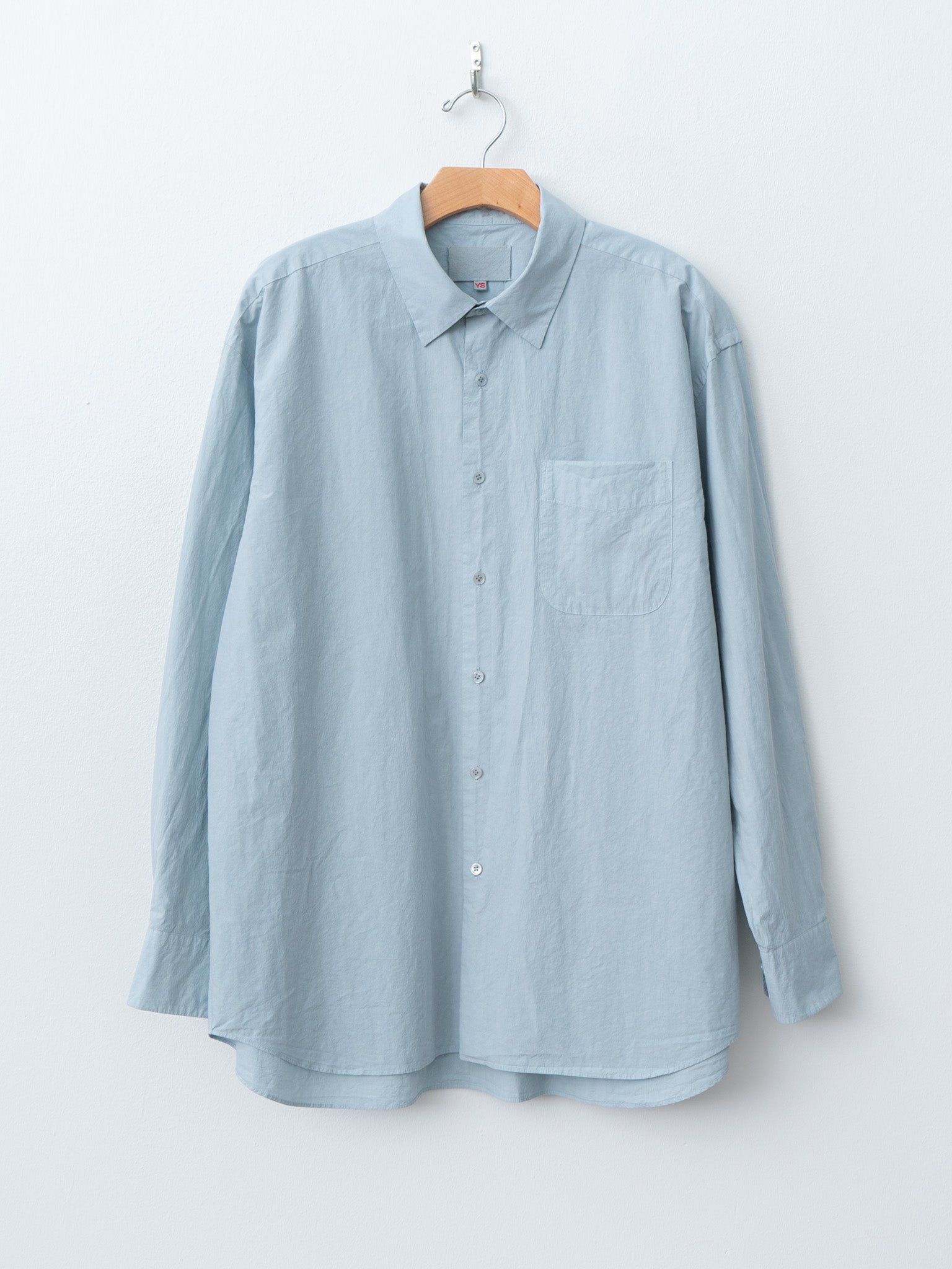 Namu Shop - Yoko Sakamoto Regular Collar Shirt - Sky Blue