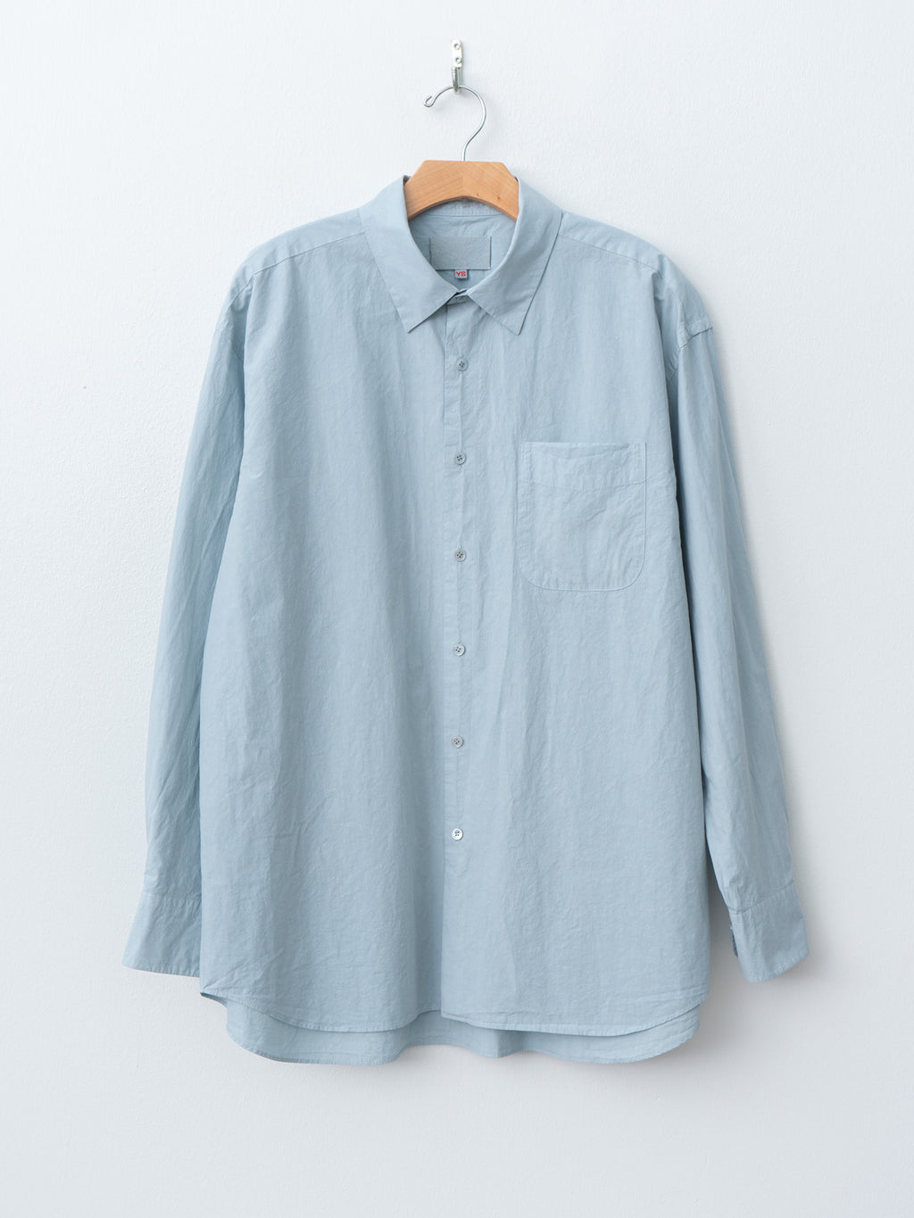 Namu Shop - Yoko Sakamoto Regular Collar Shirt - Sky Blue