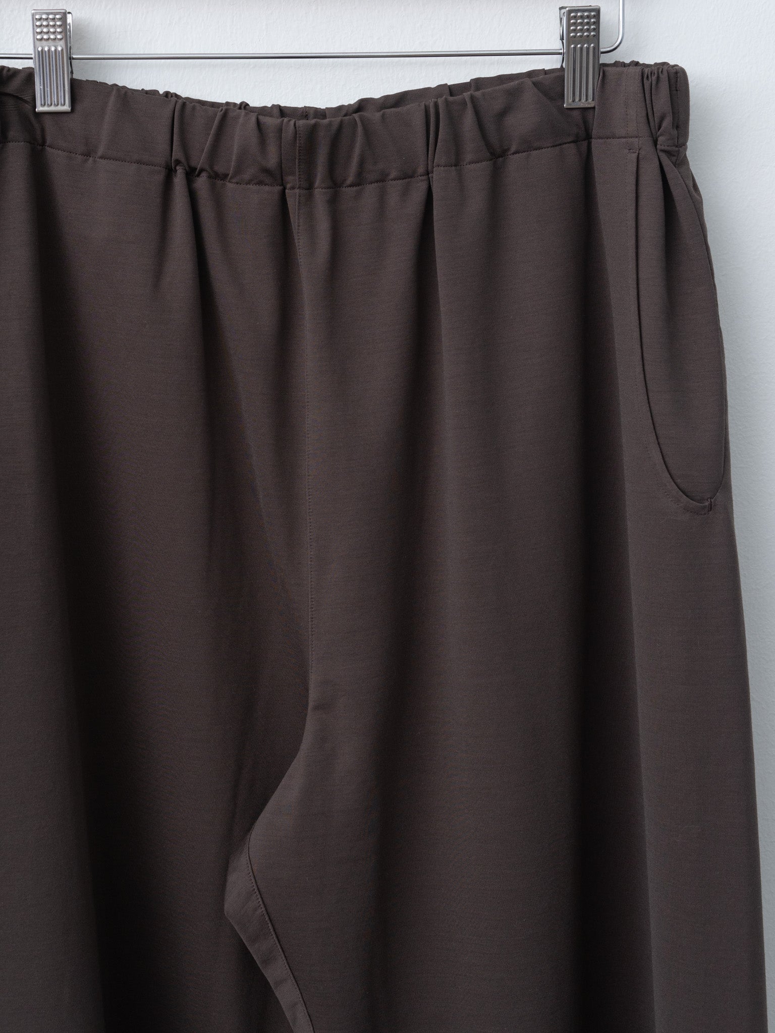 Namu Shop - Yoko Sakamoto Side Seamless Easy Pants - Brown