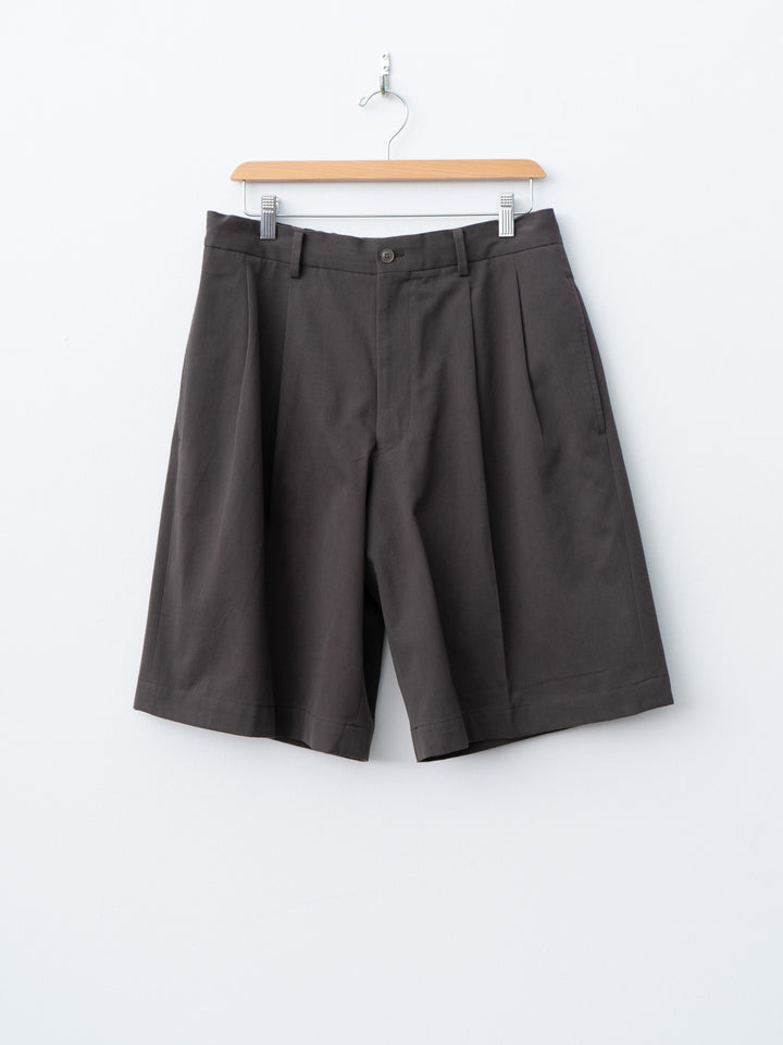 Namu Shop - Yoko Sakamoto Double Pleated Shorts - Brown