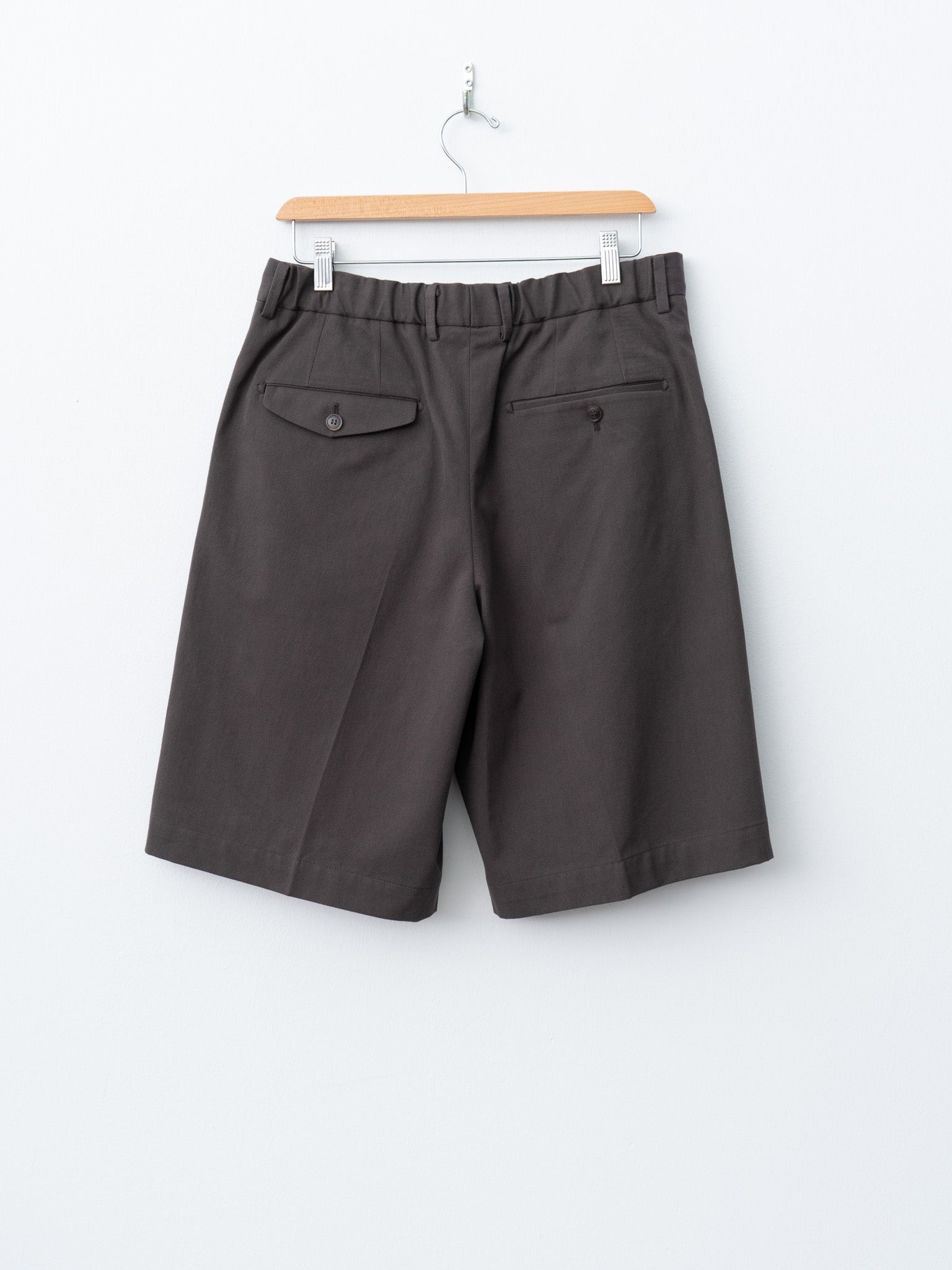 Namu Shop - Yoko Sakamoto Double Pleated Shorts - Brown