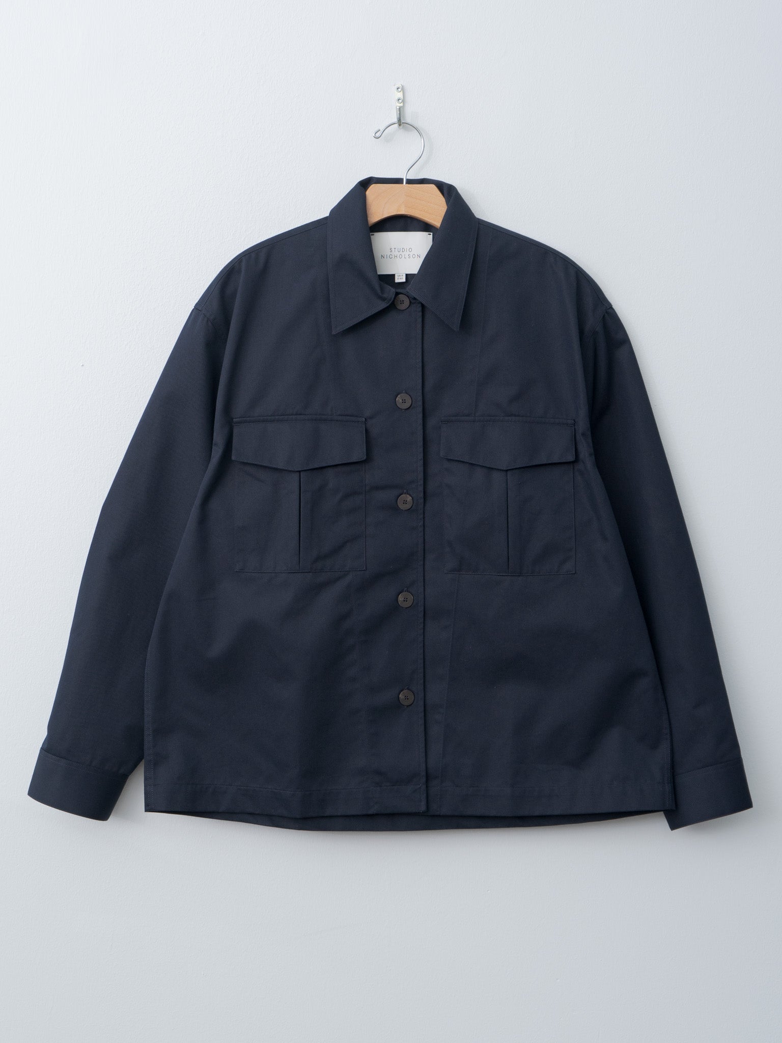Namu Shop - Studio Nicholson KUKES Shirt Jacket - Darkest Navy