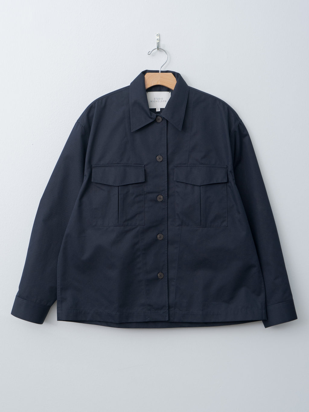 Namu Shop - Studio Nicholson KUKES Shirt Jacket - Darkest Navy
