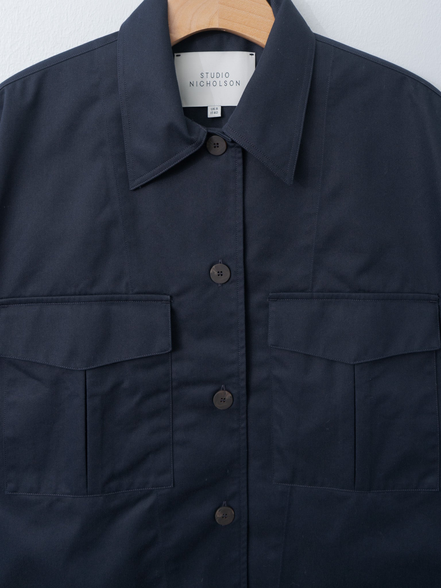 Namu Shop - Studio Nicholson KUKES Shirt Jacket - Darkest Navy
