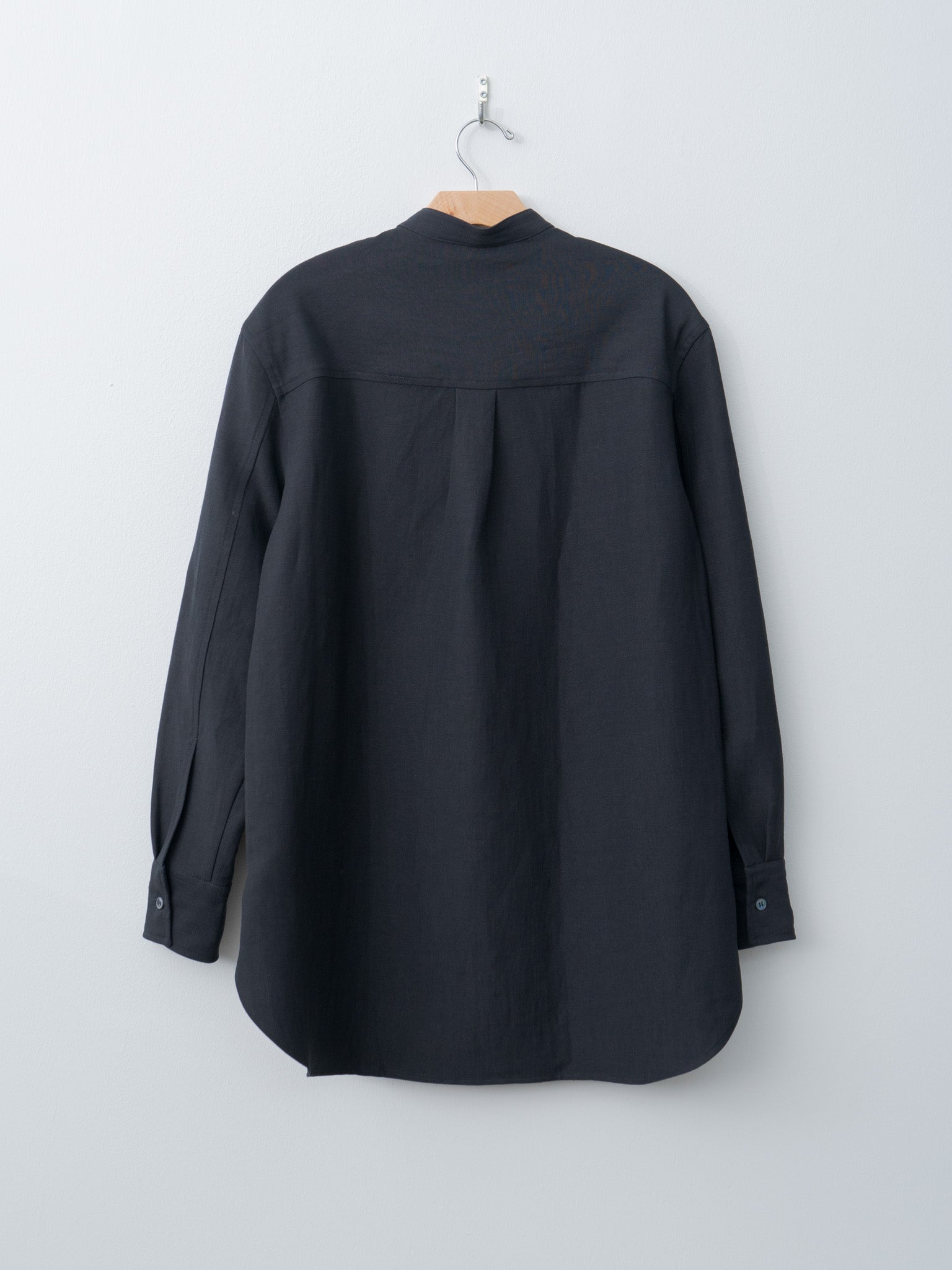 Namu Shop - Studio Nicholson BEAM Curved Shirt - Darkest Navy