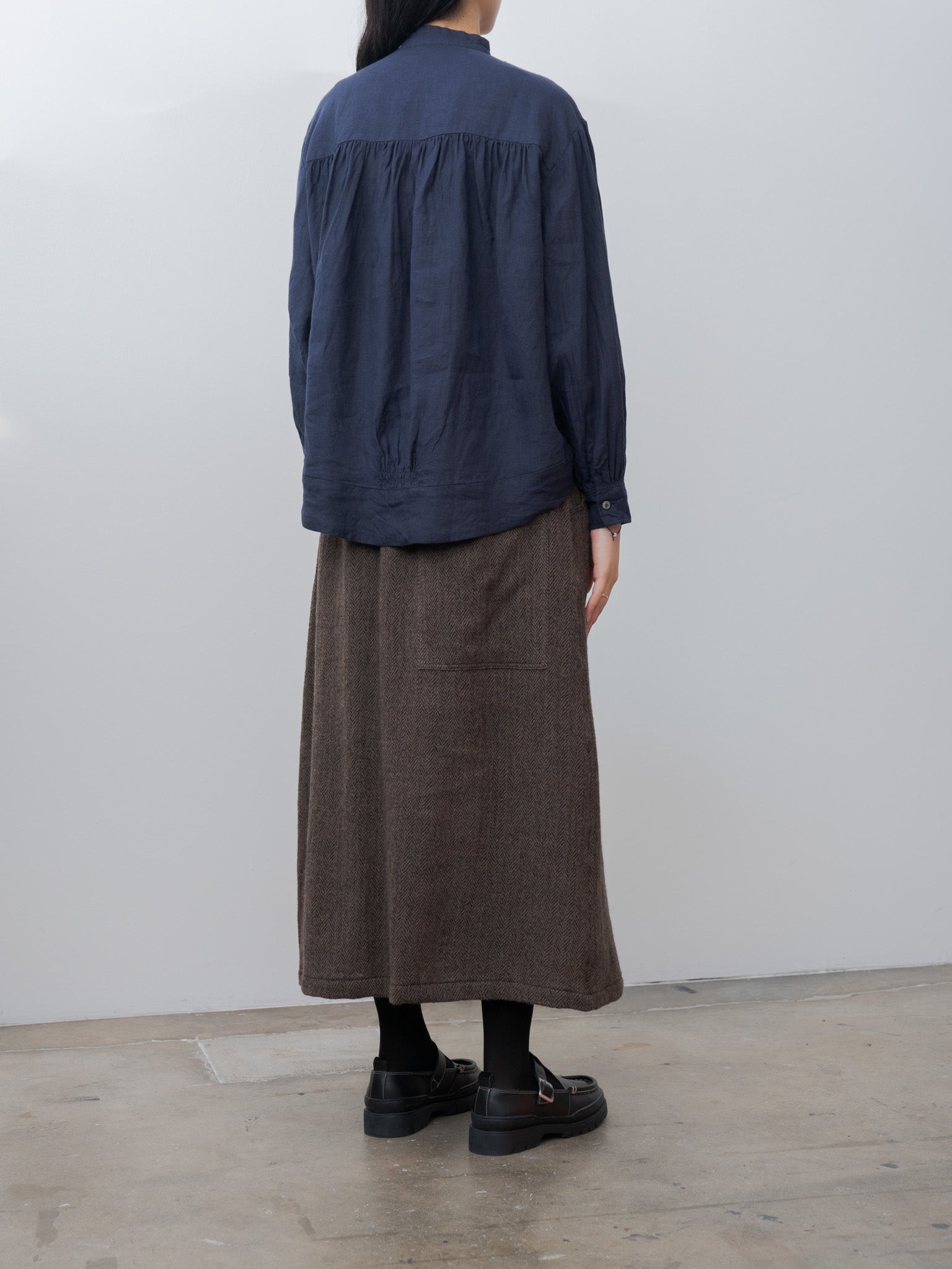 Namu Shop - Ichi Antiquites Linen Shirt - Navy