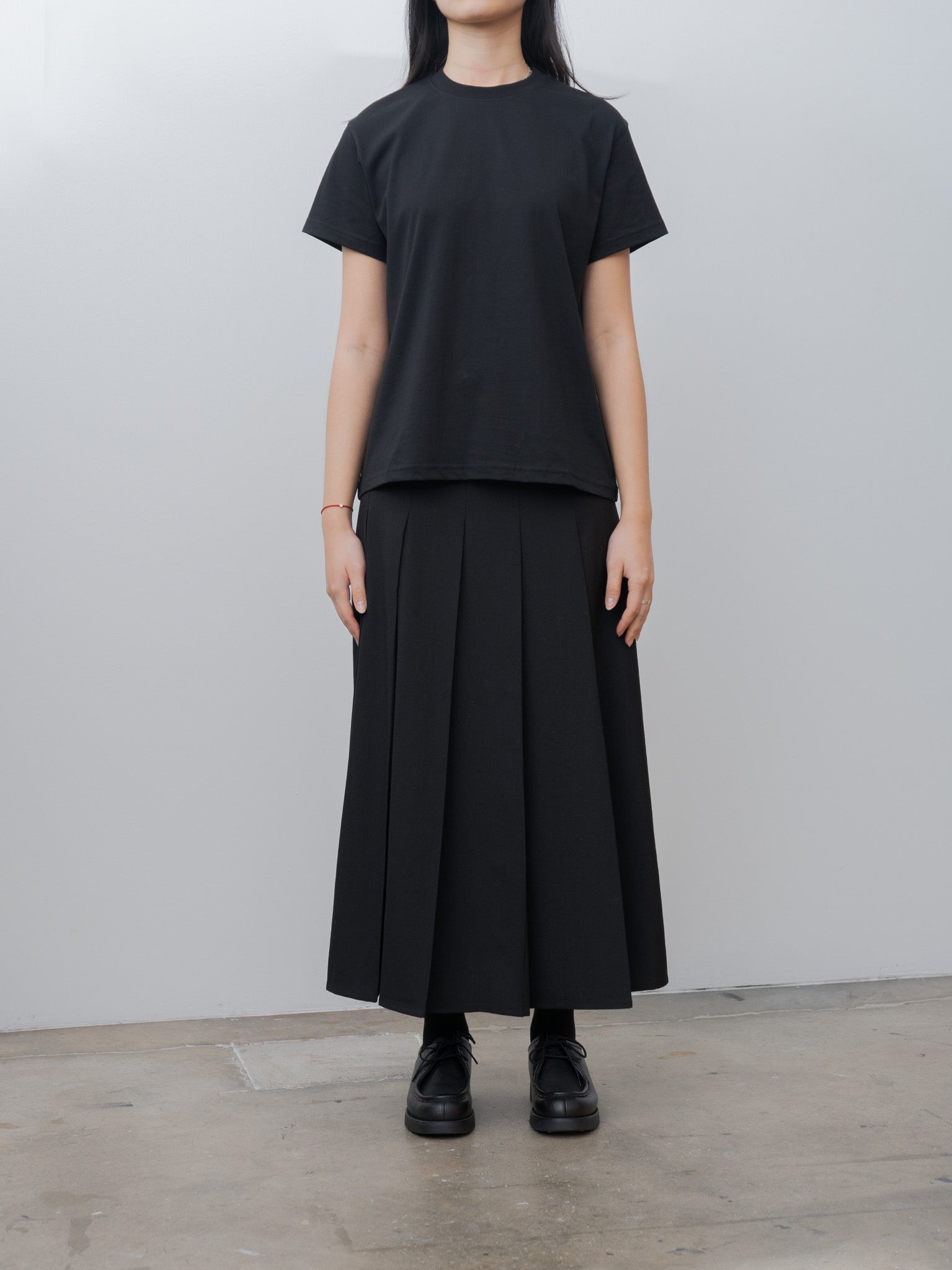 Namu Shop - Studio Nicholson FUSE Pleated Skirt - Black