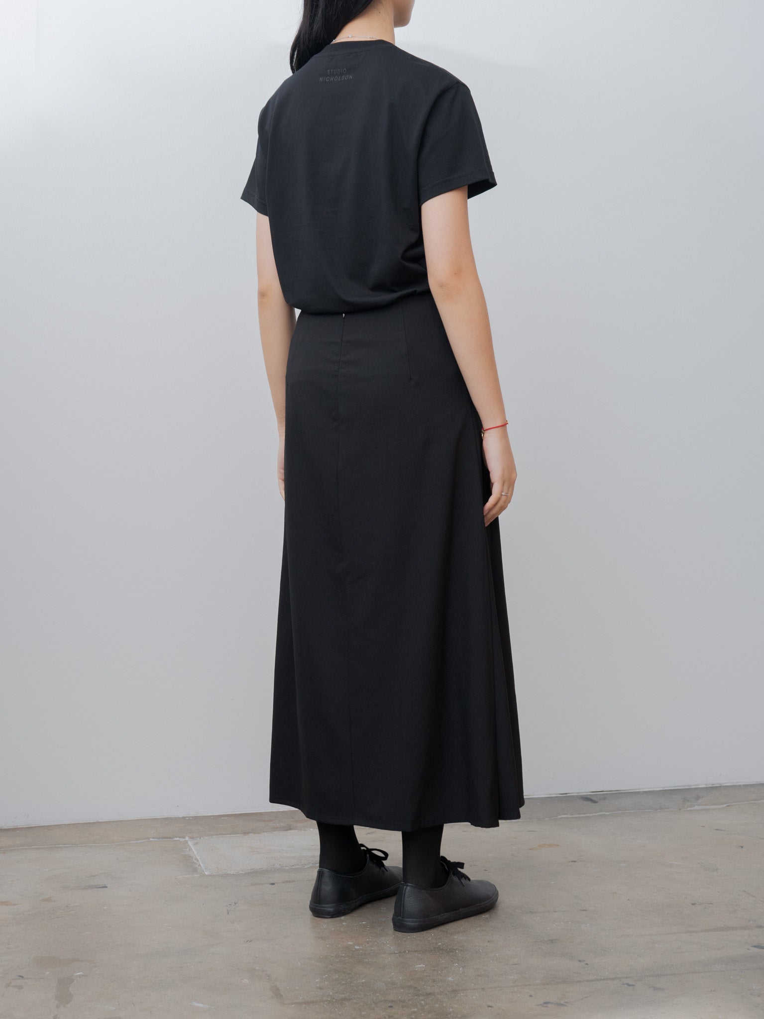Namu Shop - Studio Nicholson FUSE Pleated Skirt - Black