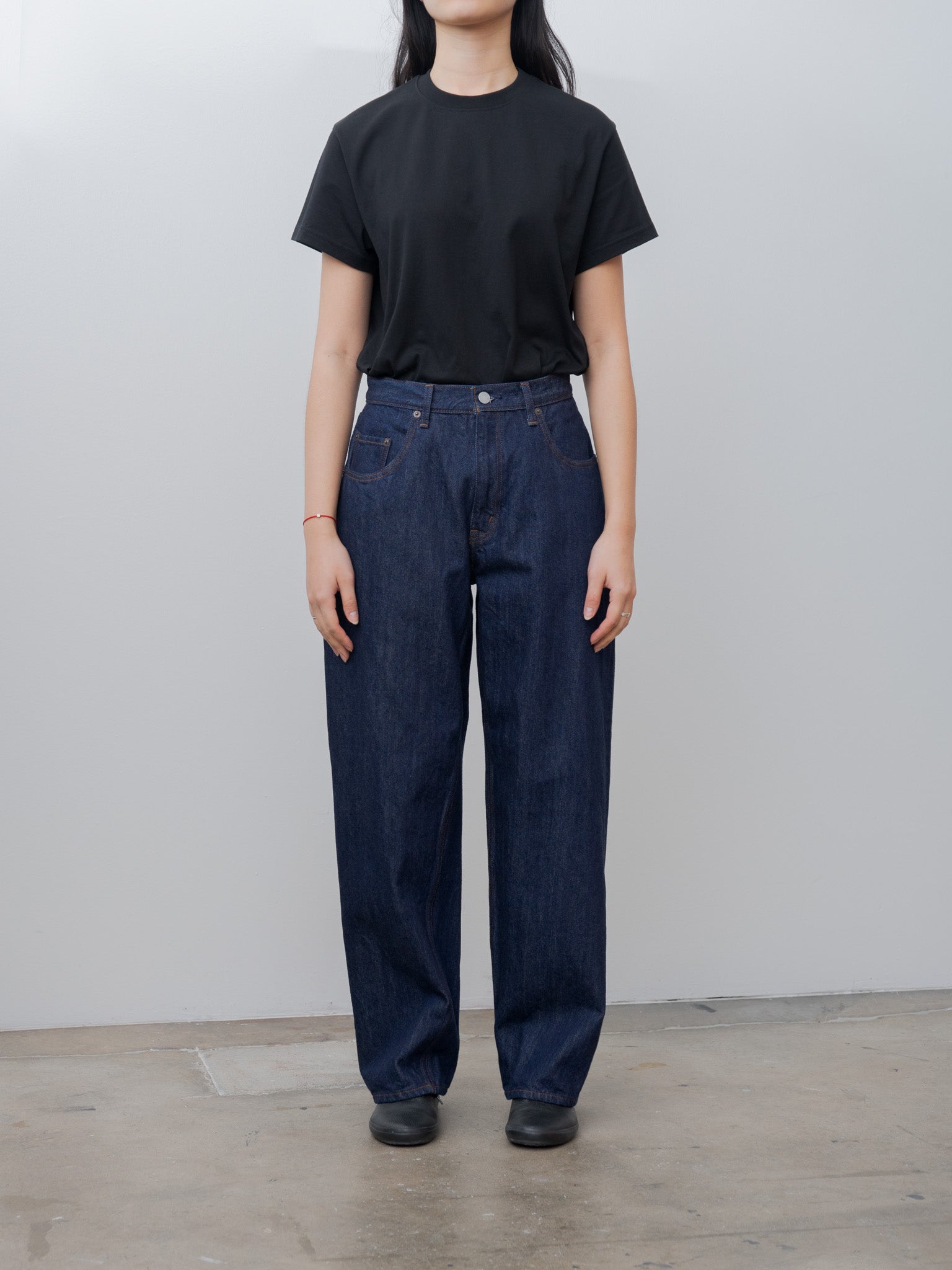 Namu Shop - Ciota Baggy 5 Pocket Pants - Navy/One Wash