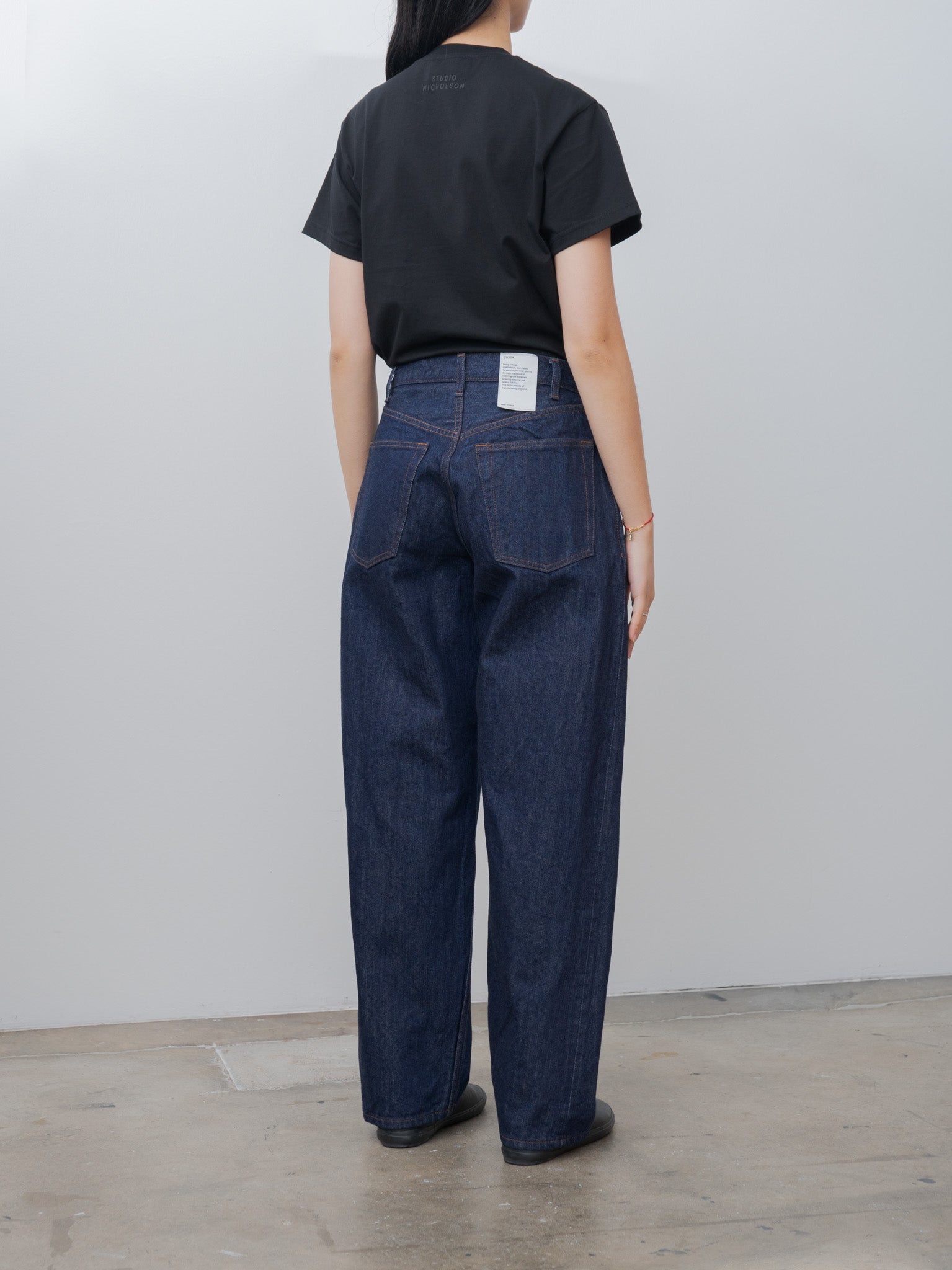 Namu Shop - Ciota Baggy 5 Pocket Pants - Navy/One Wash