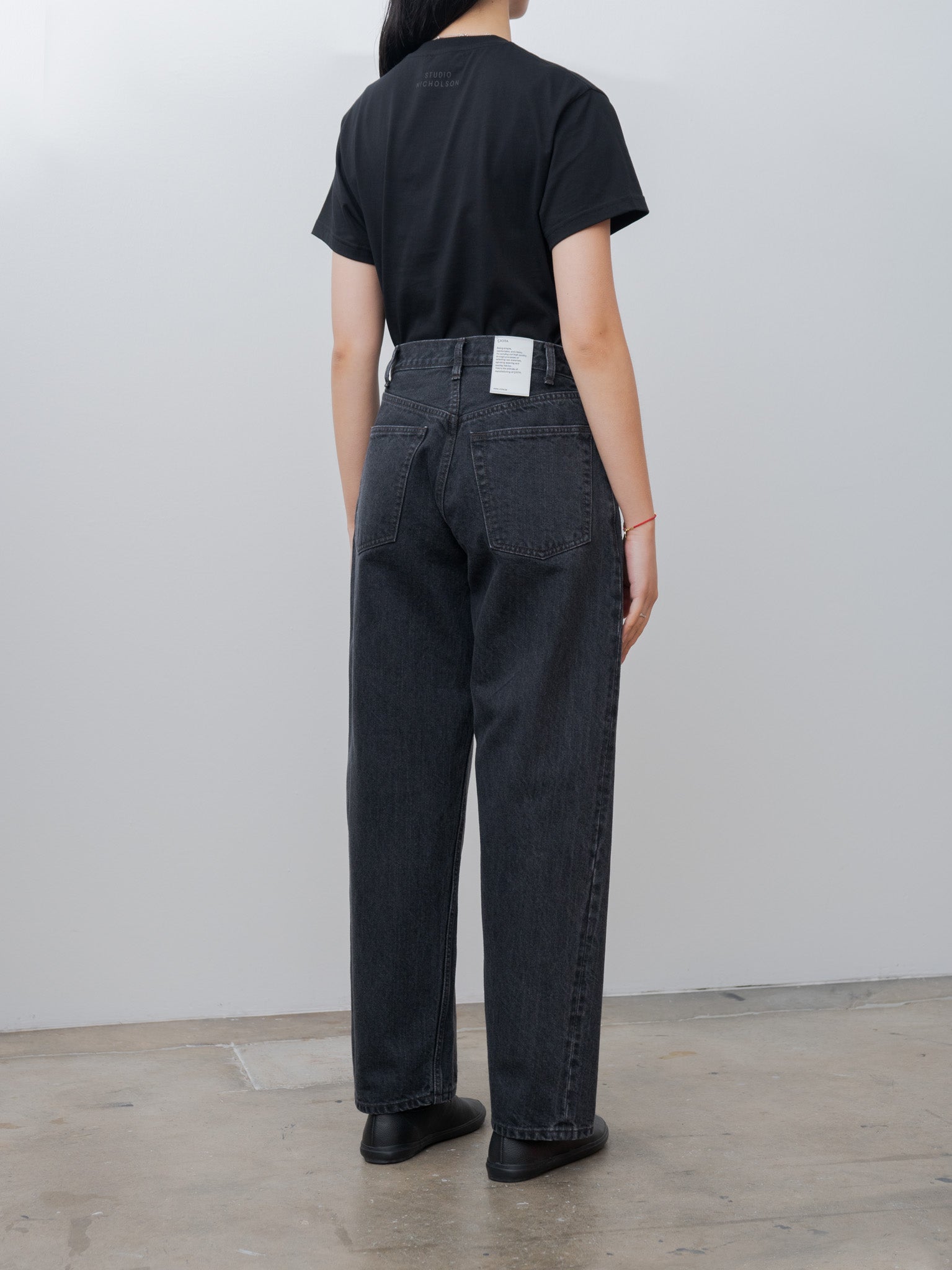 Namu Shop - Ciota Baggy 5 Pocket Pants - Medium Black