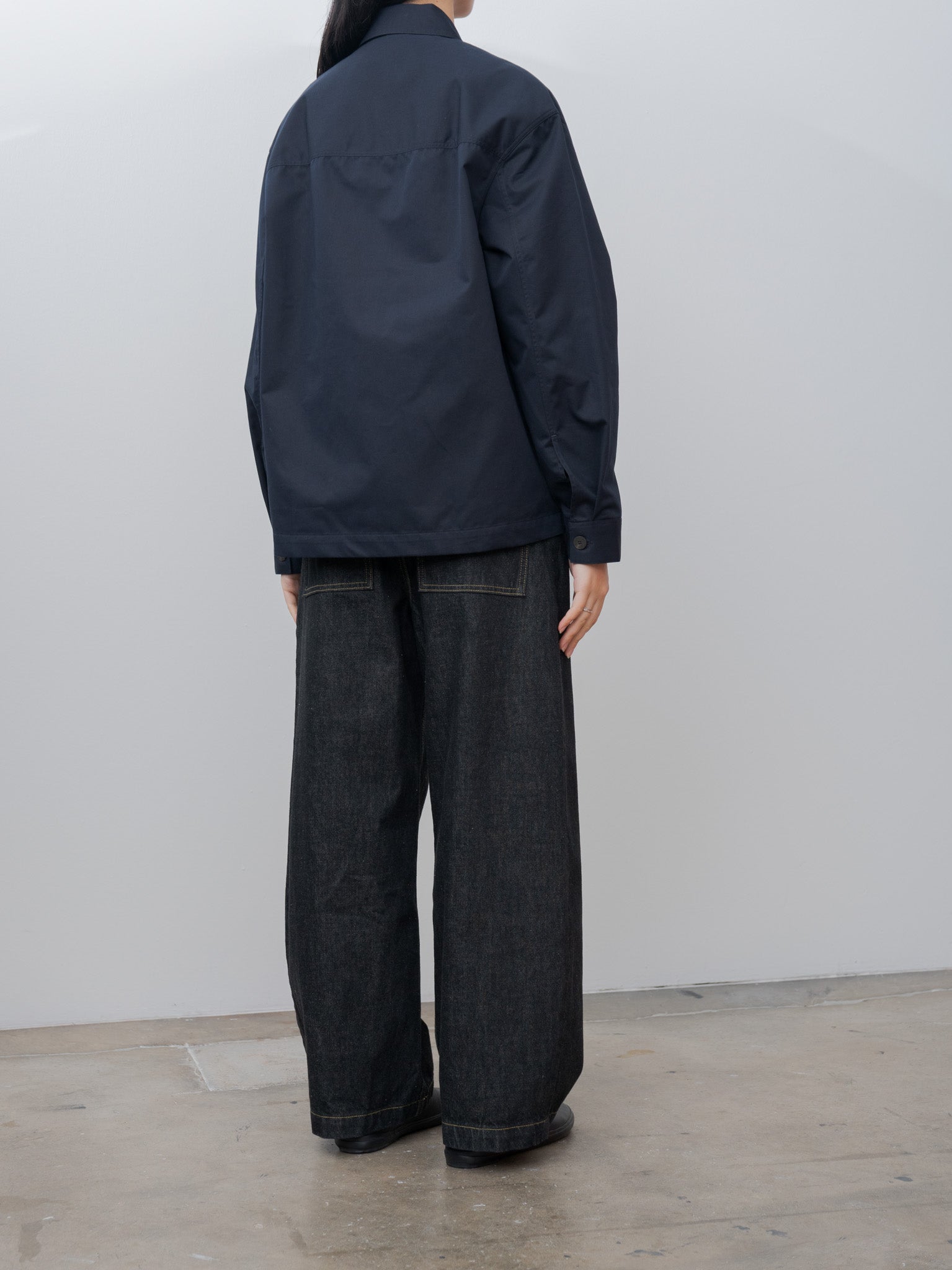 Namu Shop - Studio Nicholson KUKES Shirt Jacket - Darkest Navy
