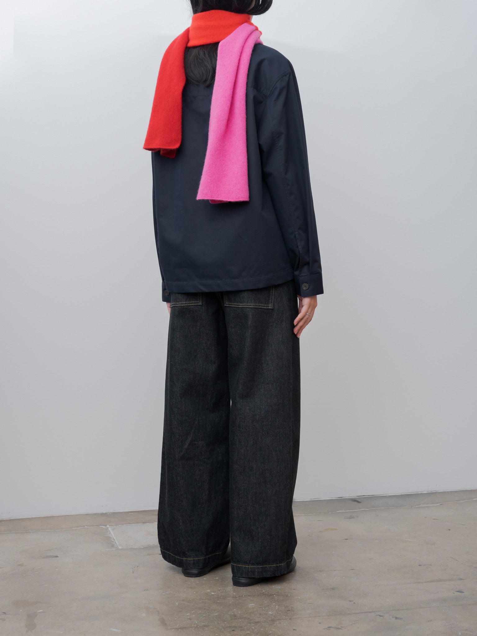 Namu Shop - Cecilie Telle Block Scarf - Red Pink