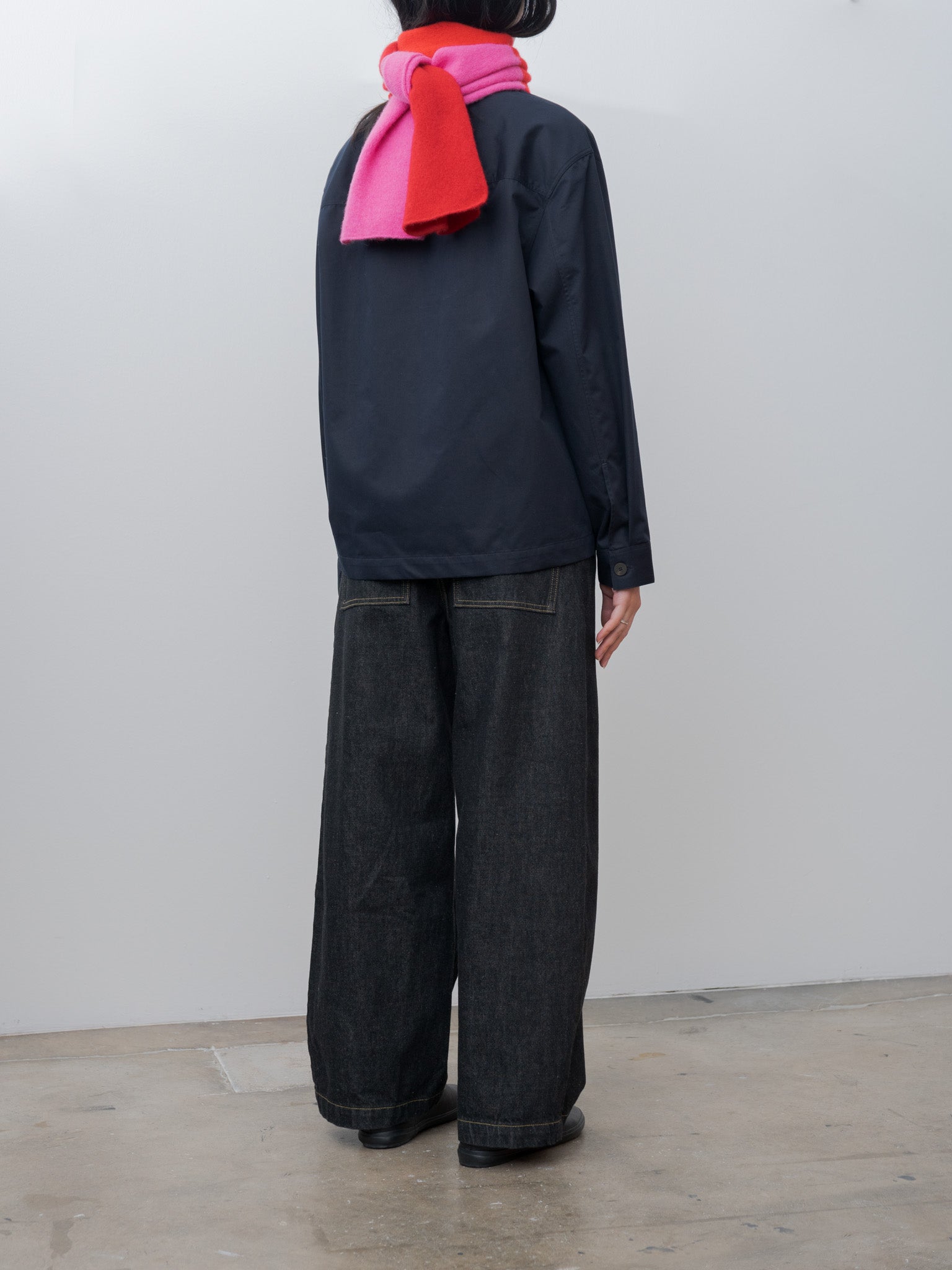 Namu Shop - Cecilie Telle Block Scarf - Red Pink