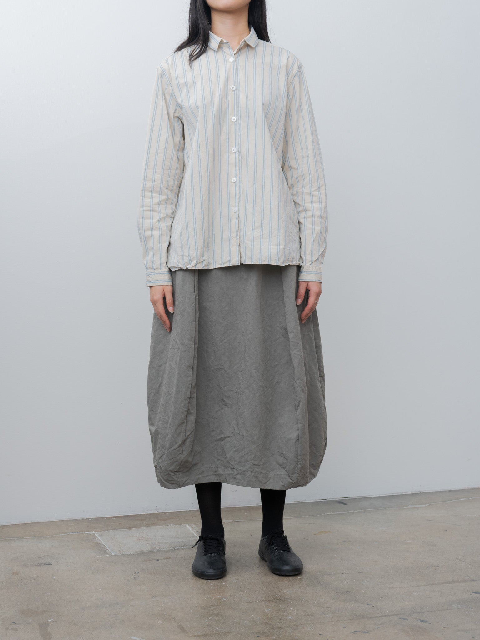 Namu Shop - Bergfabel Loose Tyrol Shirt - Cream Stripe
