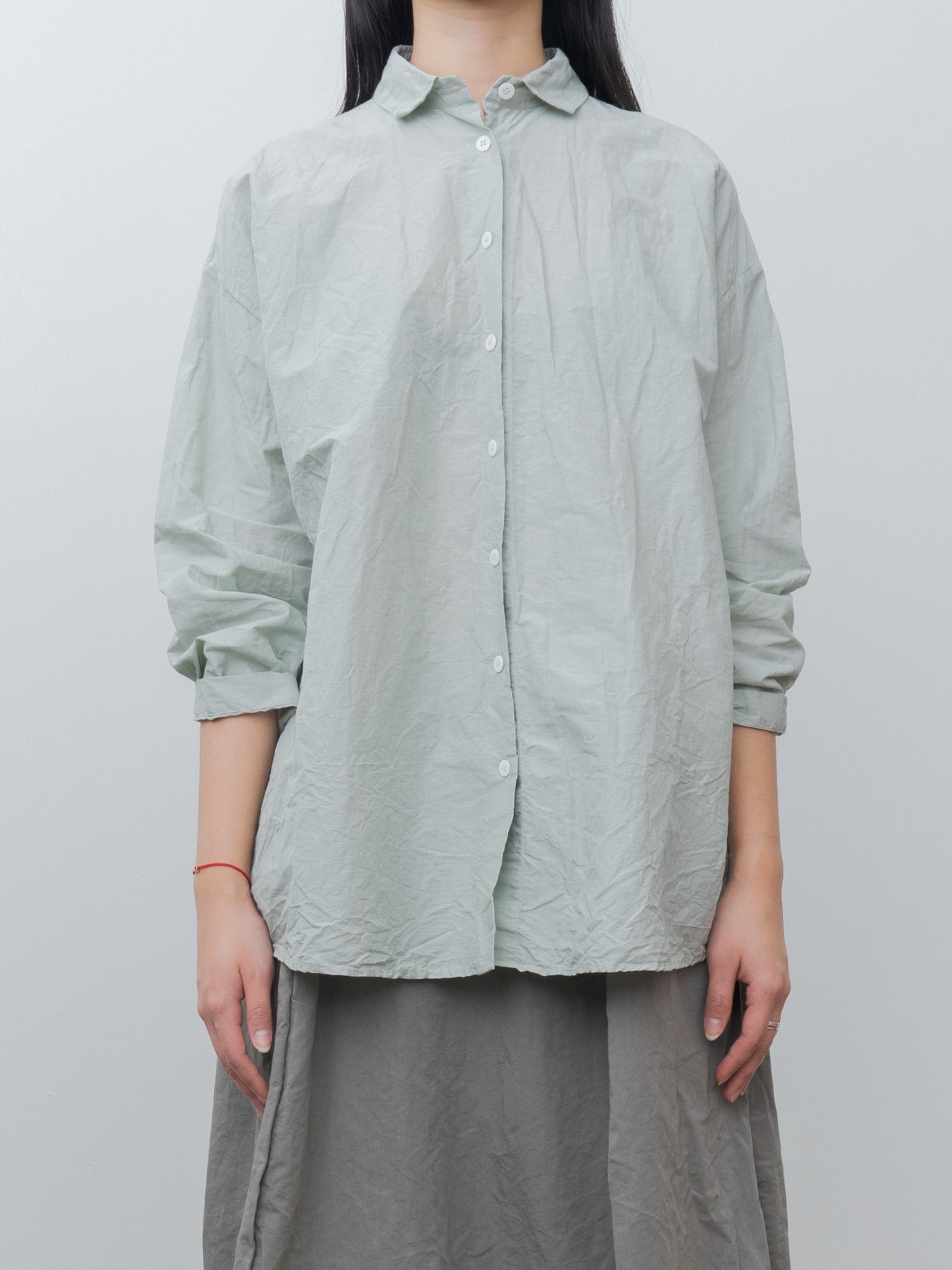 Namu Shop - Bergfabel Long Overshirt - Sage