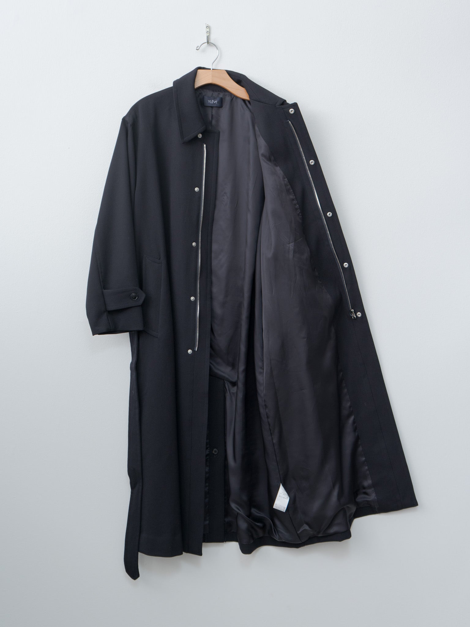 Namu Shop - Yleve Wool Gaba Zip Coat - Navy