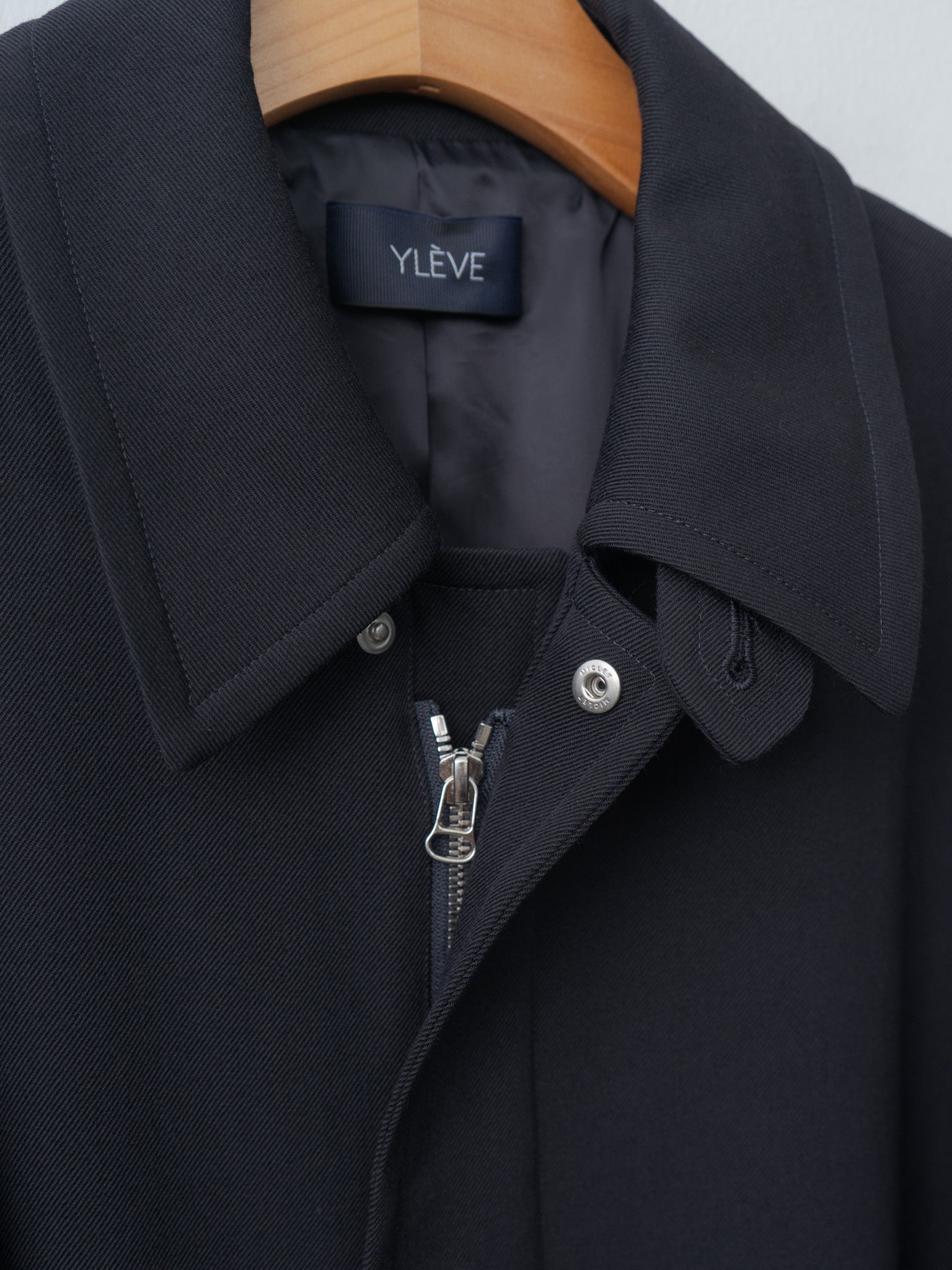 Namu Shop - Yleve Wool Gaba Zip Coat - Navy