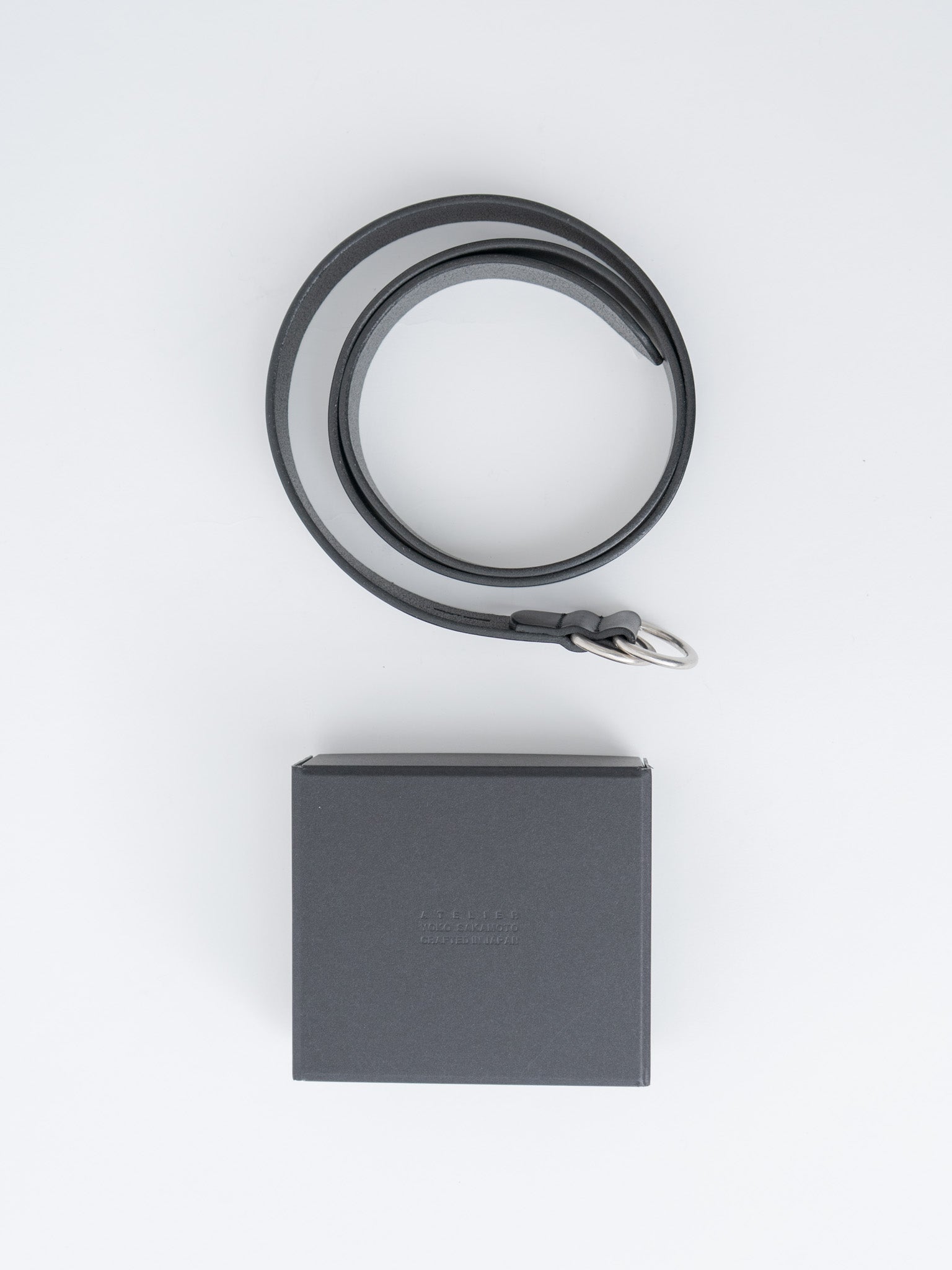 Namu Shop - Yoko Sakamoto Ring Belt Wide - Black × Silver (OS)