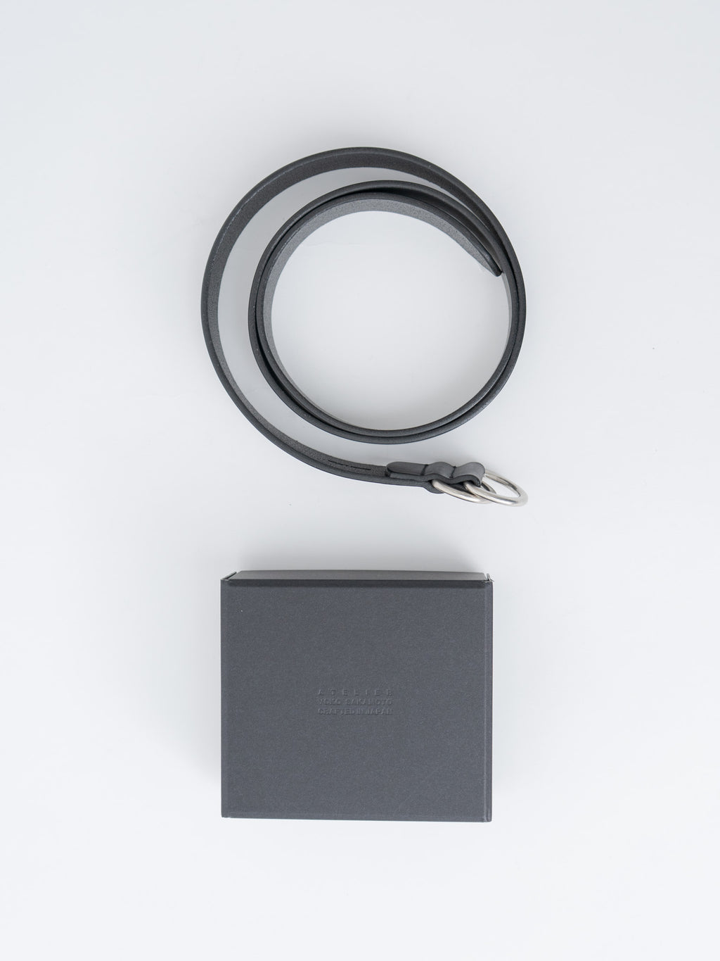 Namu Shop - Yoko Sakamoto Ring Belt Wide - Black × Silver (OS)