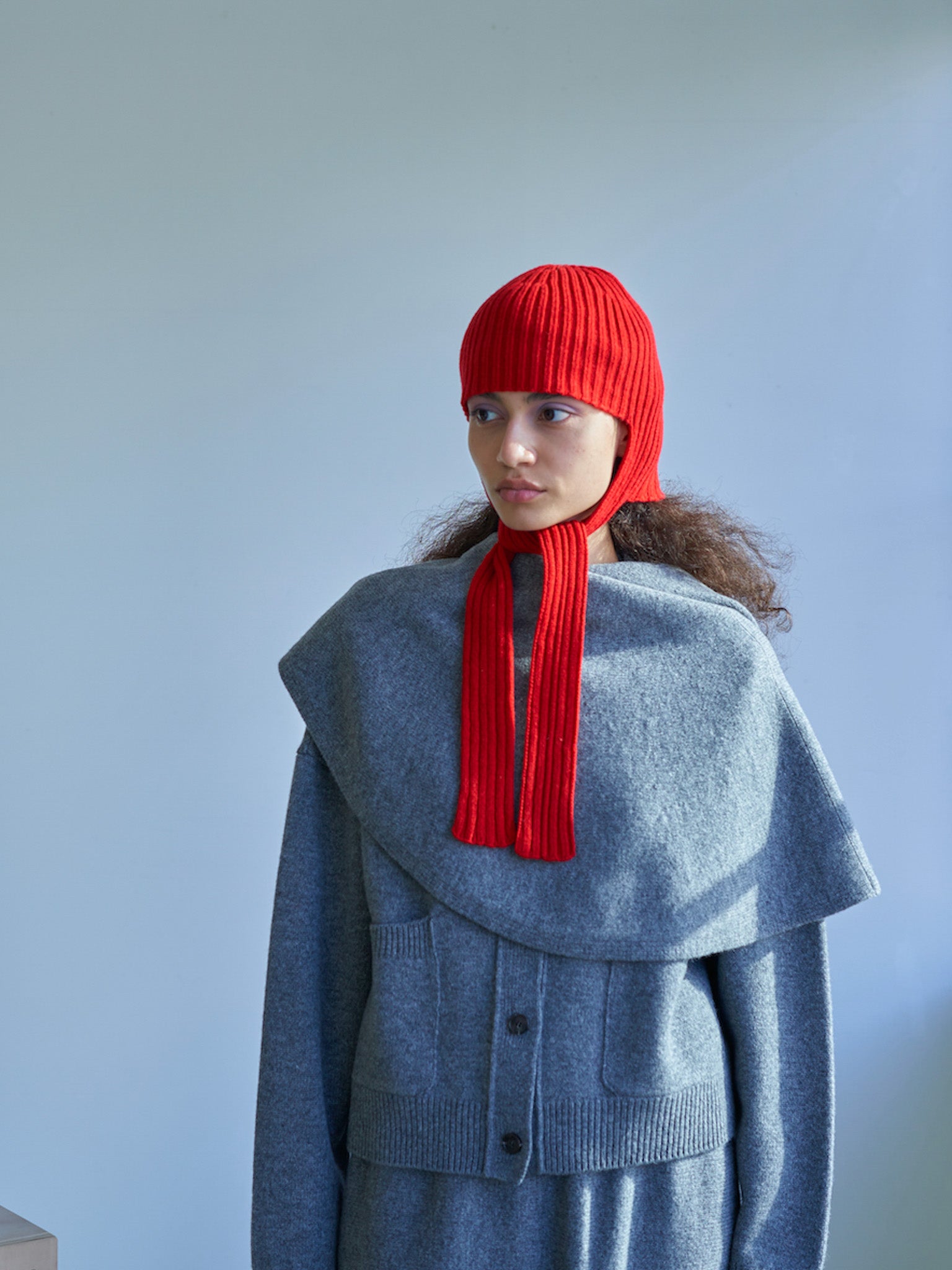 Namu Shop - Babaco Cashmere Knit Cap - Red, White