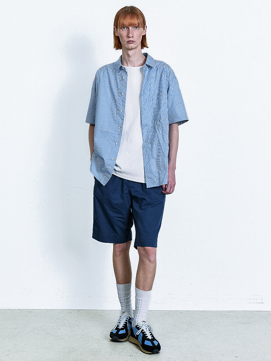 Namu Shop - Document New Relaxed Pajama Shorts - Navy