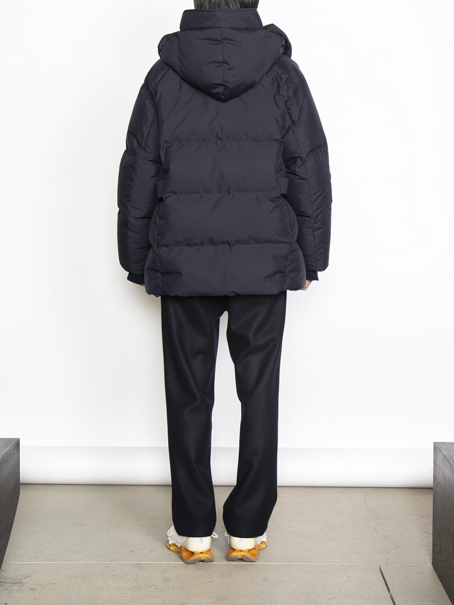 Namu Shop - Document Duck Down Hooded Robe - Navy