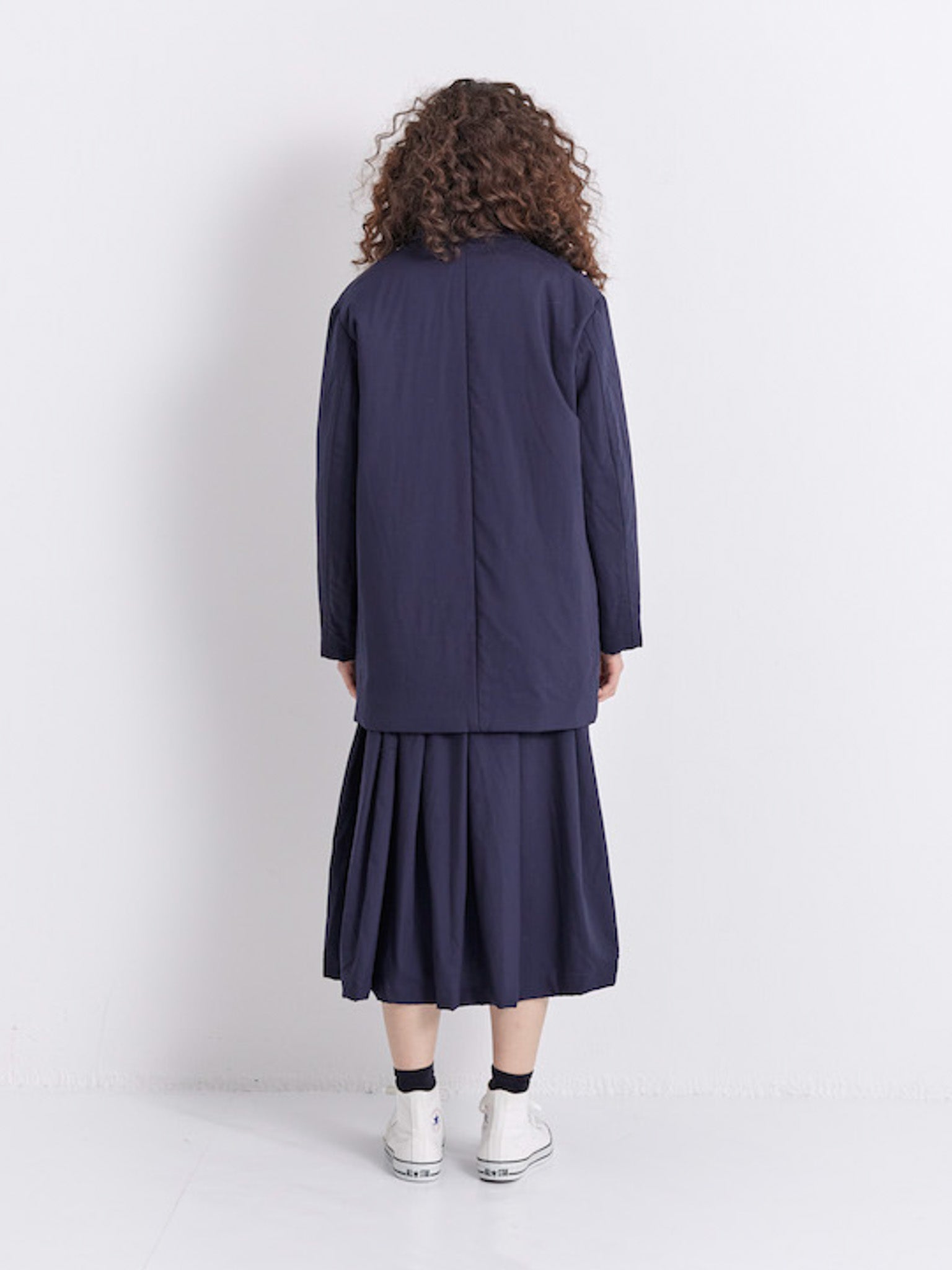 Namu Shop - Veritecoeur Padded Tailored Jacket - Navy