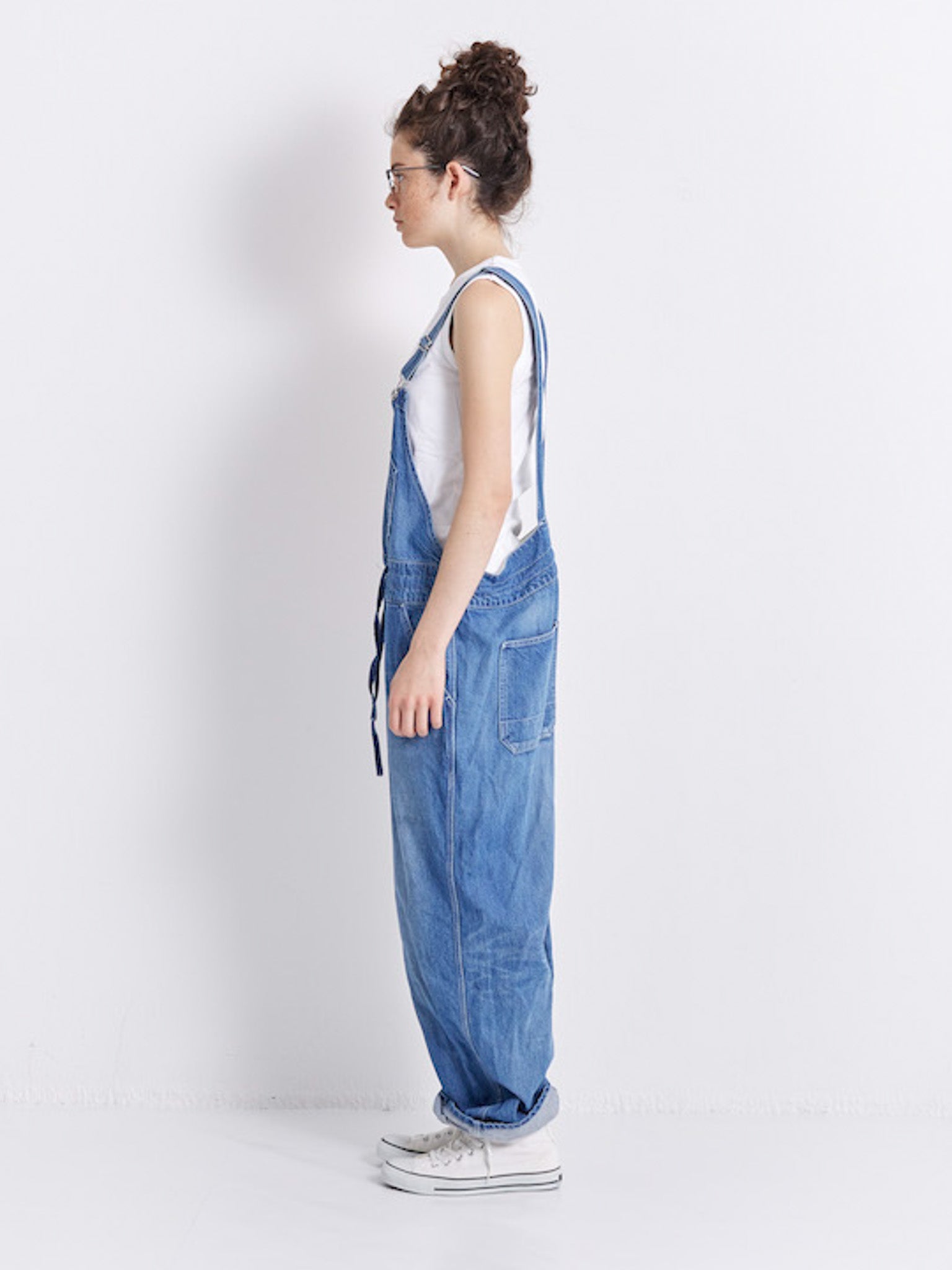 Namu Shop - Veritecoeur Cotton Overalls - Cream