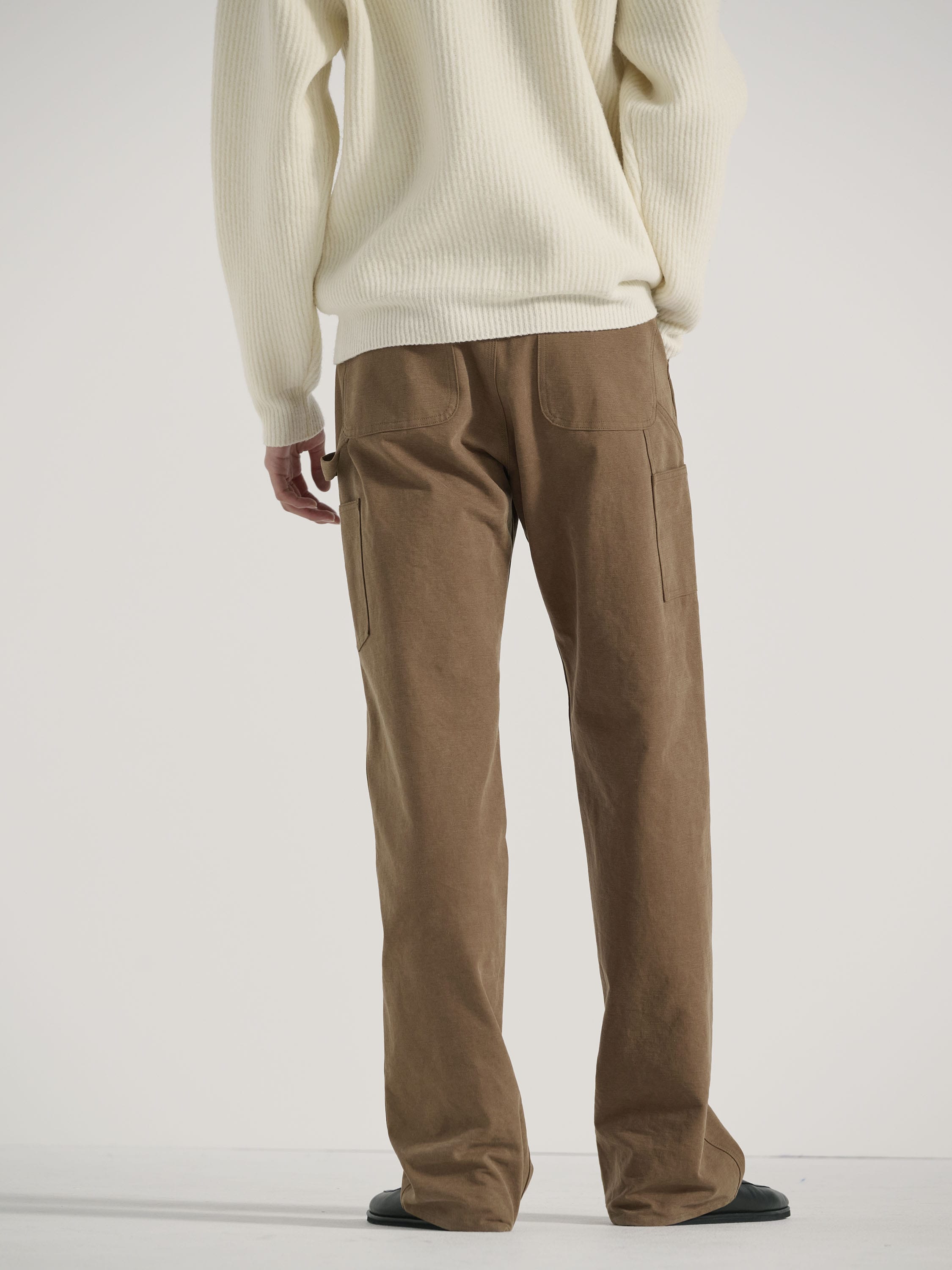 Namu Shop - Auralee Washed Heavy Canvas Pants - Brown