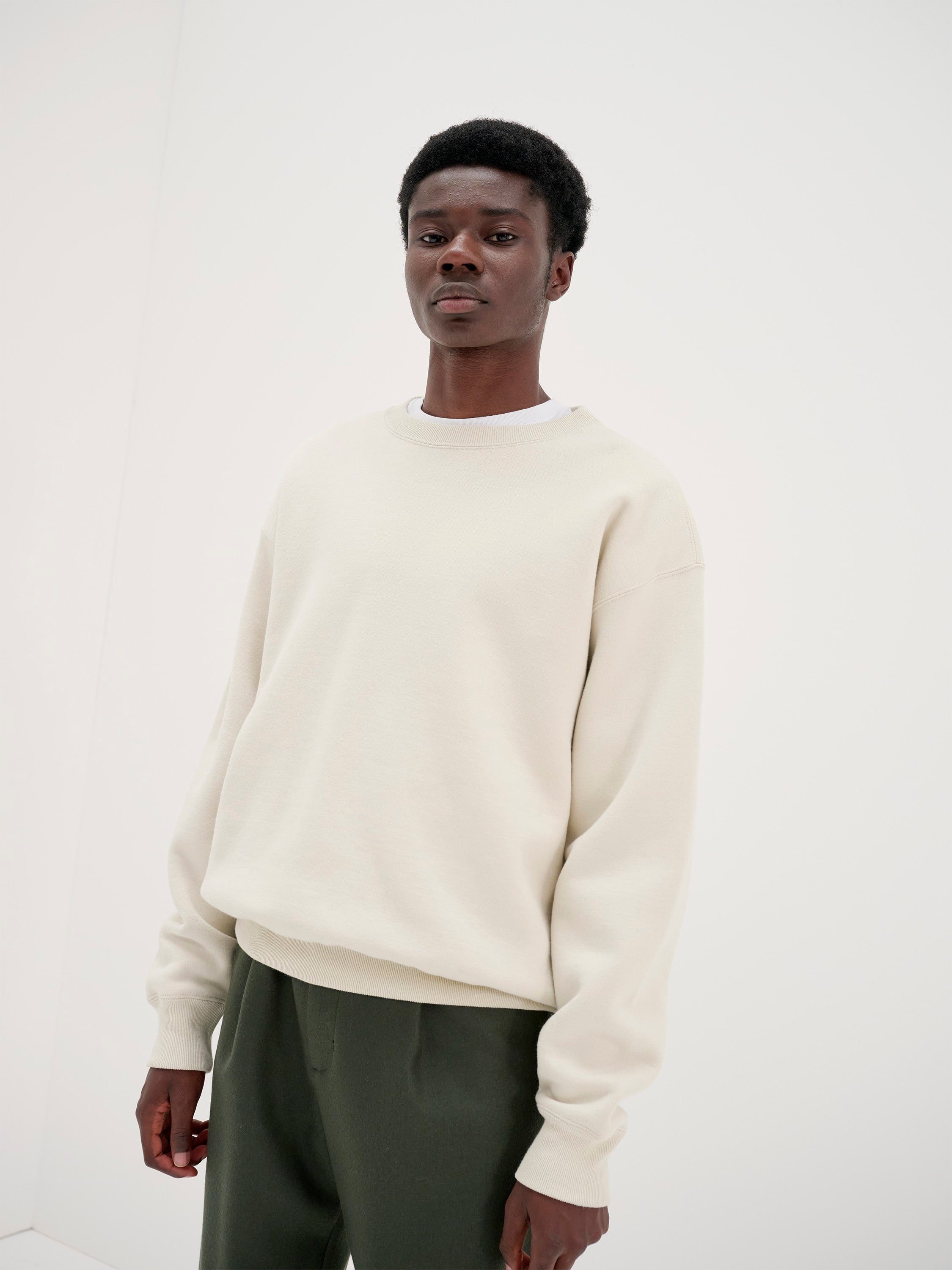 Namu Shop - Auralee Smooth Soft Sweat Pullover - Blue Gray