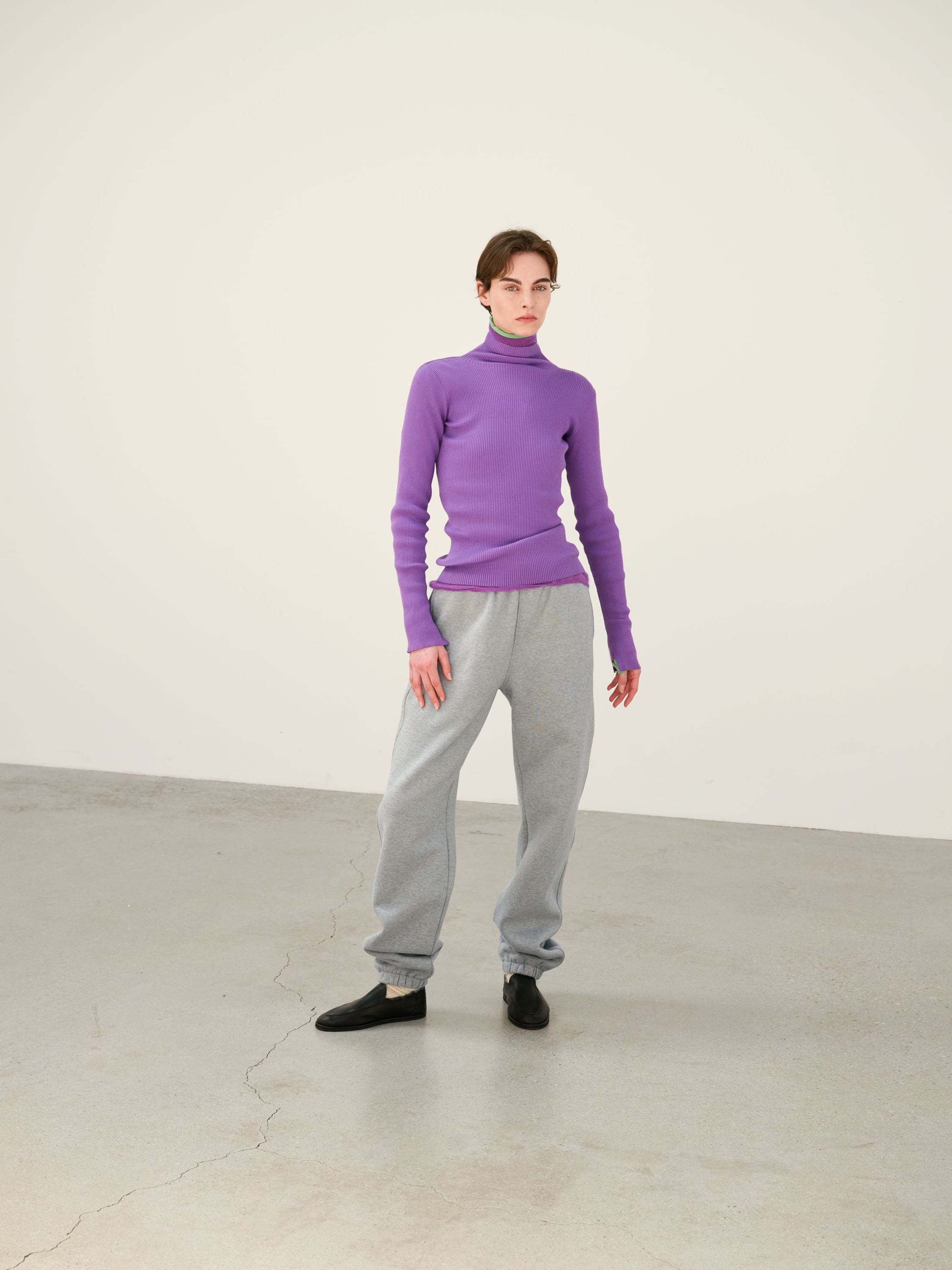 Namu Shop - Auralee High Count Heavy Sweatpants - Jade Green