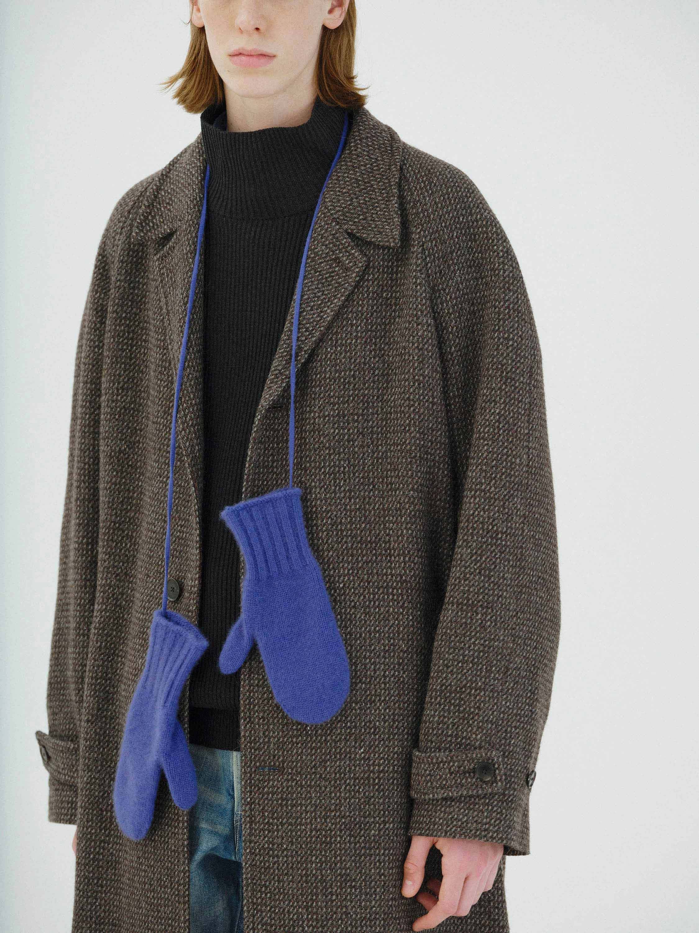 Namu Shop - Auralee Baby Cashmere Knit Mittens - Top Black