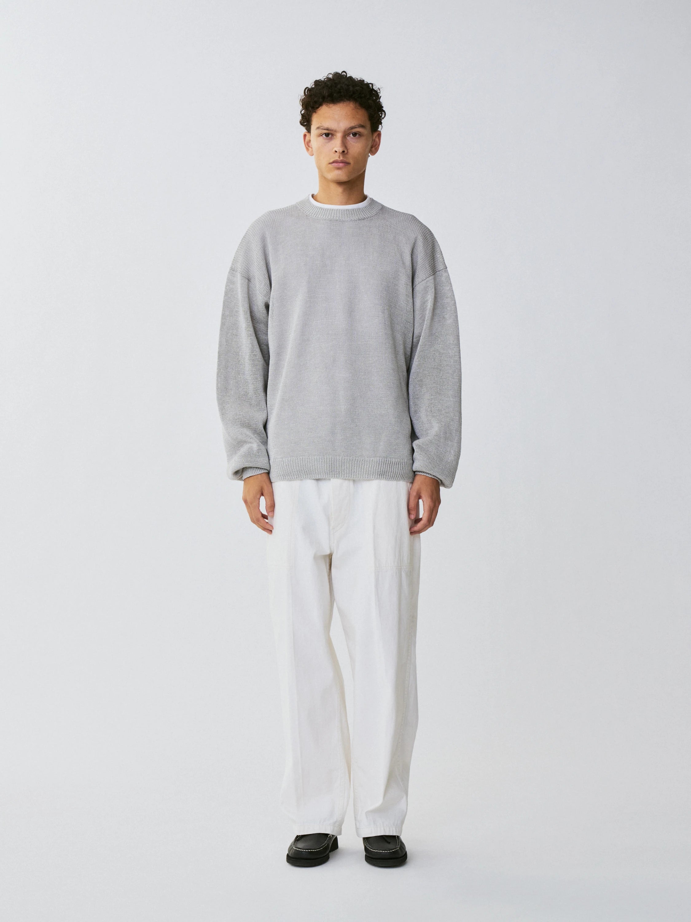 Namu Shop - Kaptain Sunshine Baker Denim Pants - White