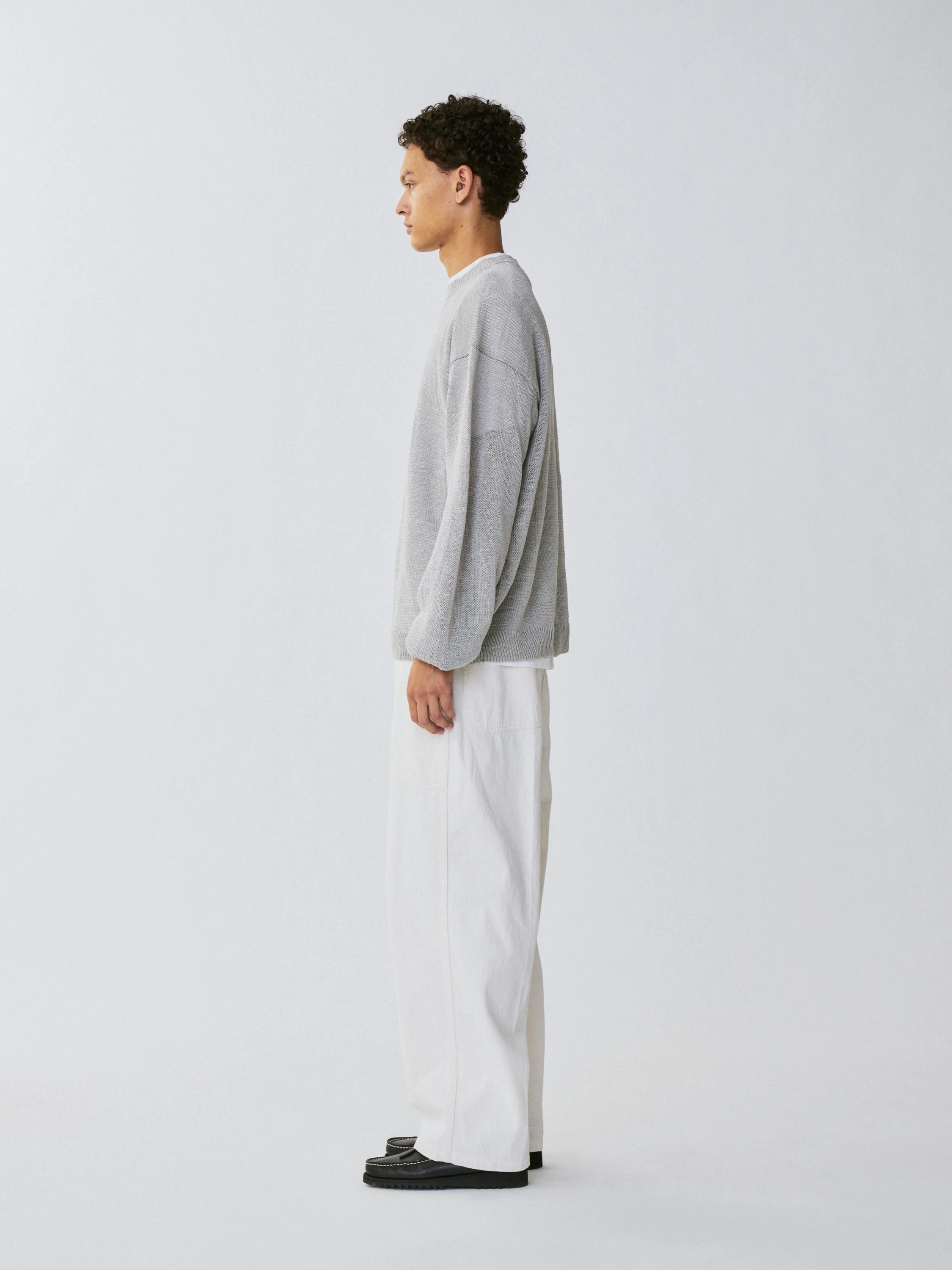 Namu Shop - Kaptain Sunshine Baker Denim Pants - White