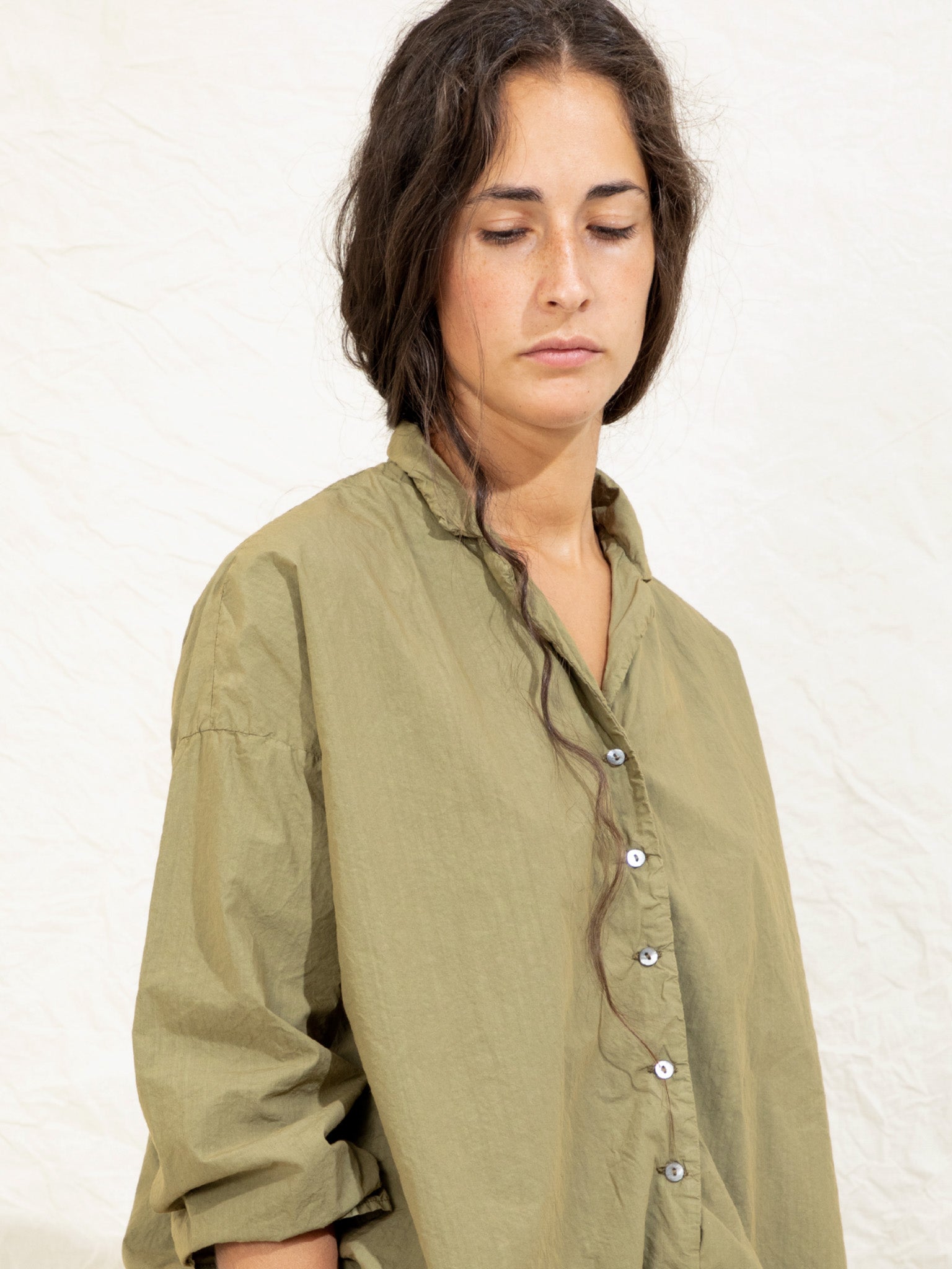 Namu Shop - Album di Famiglia Loose Shirt TC - Moss