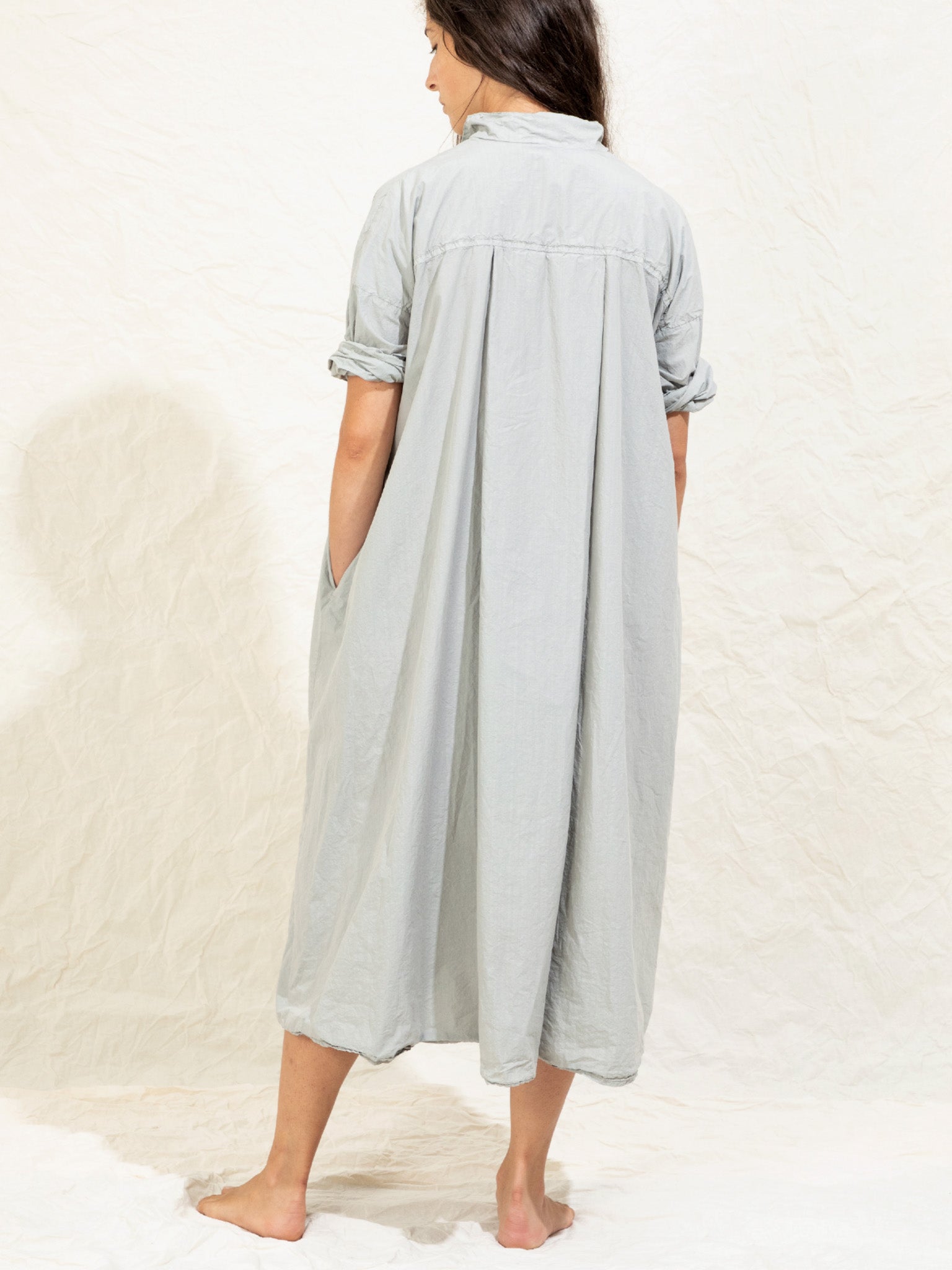 Namu Shop - Album di Famiglia Tailored Collared Dress TC - Moss