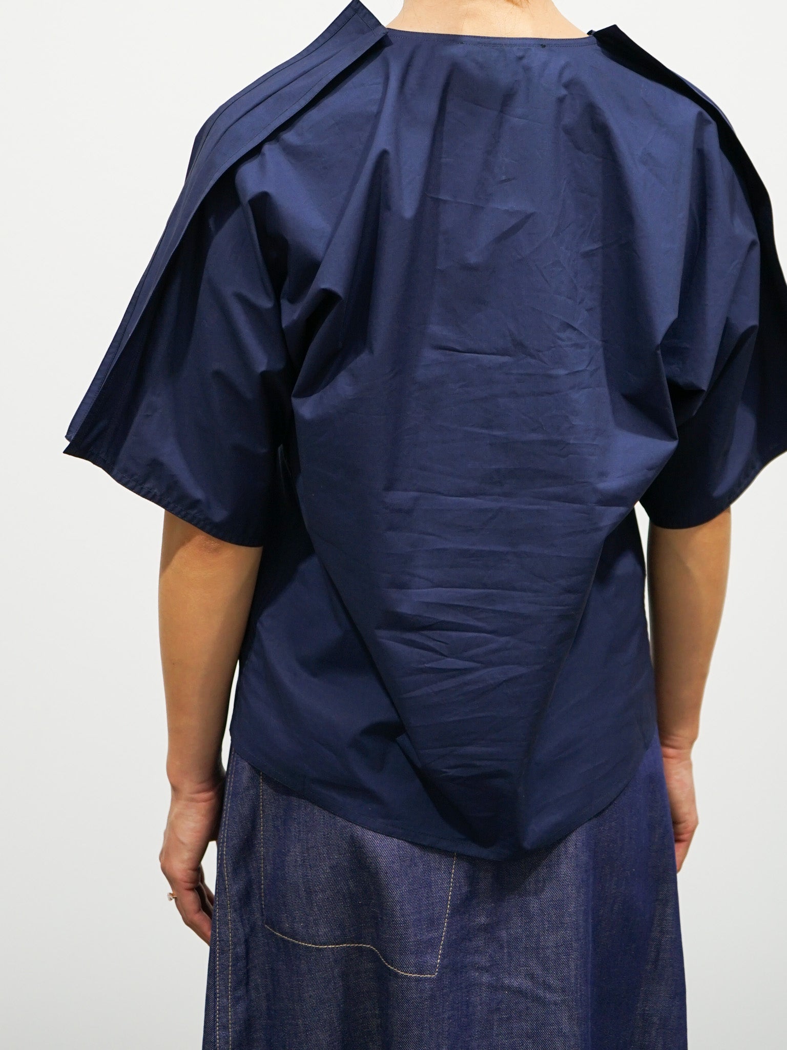 Namu Shop - Sofie D'Hoore Basta Woven Top - Dark Blue