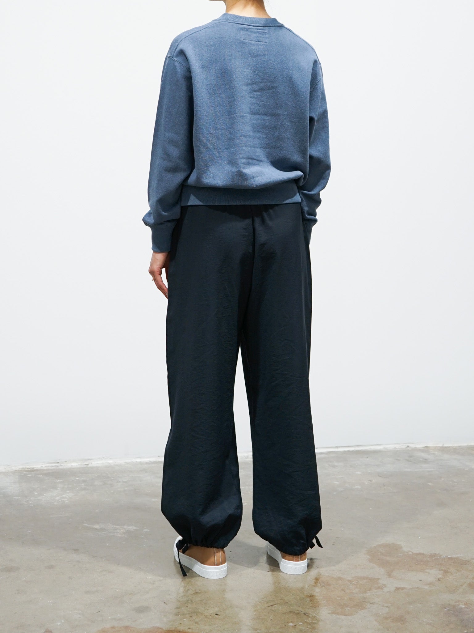 Namu Shop - Studio Nicholson Gia Wide Leg Drawcord Pants - Darkest Navy