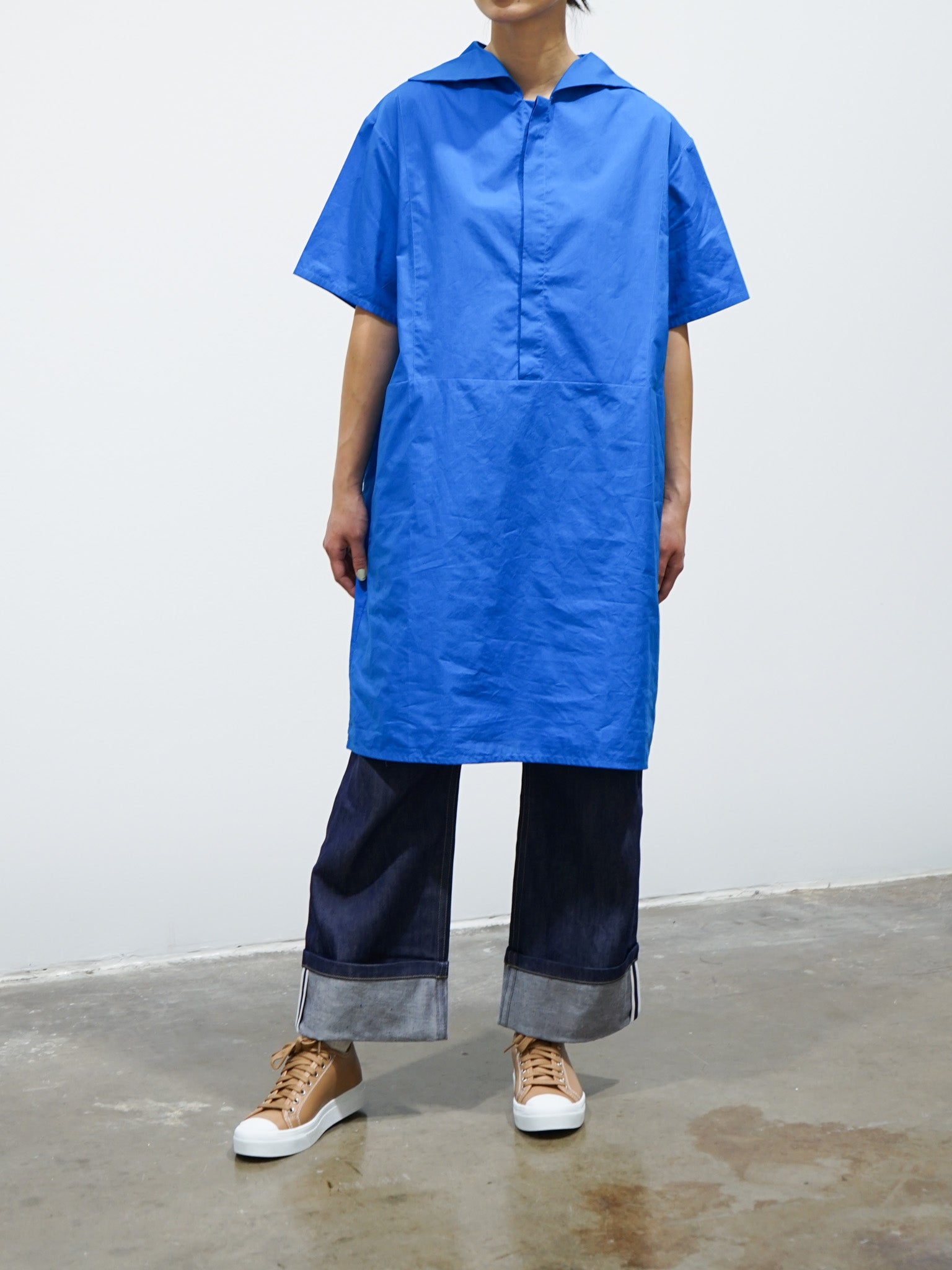 Namu Shop - Toogood The Anchorsmith Dress - Paper Cotton Cobalt
