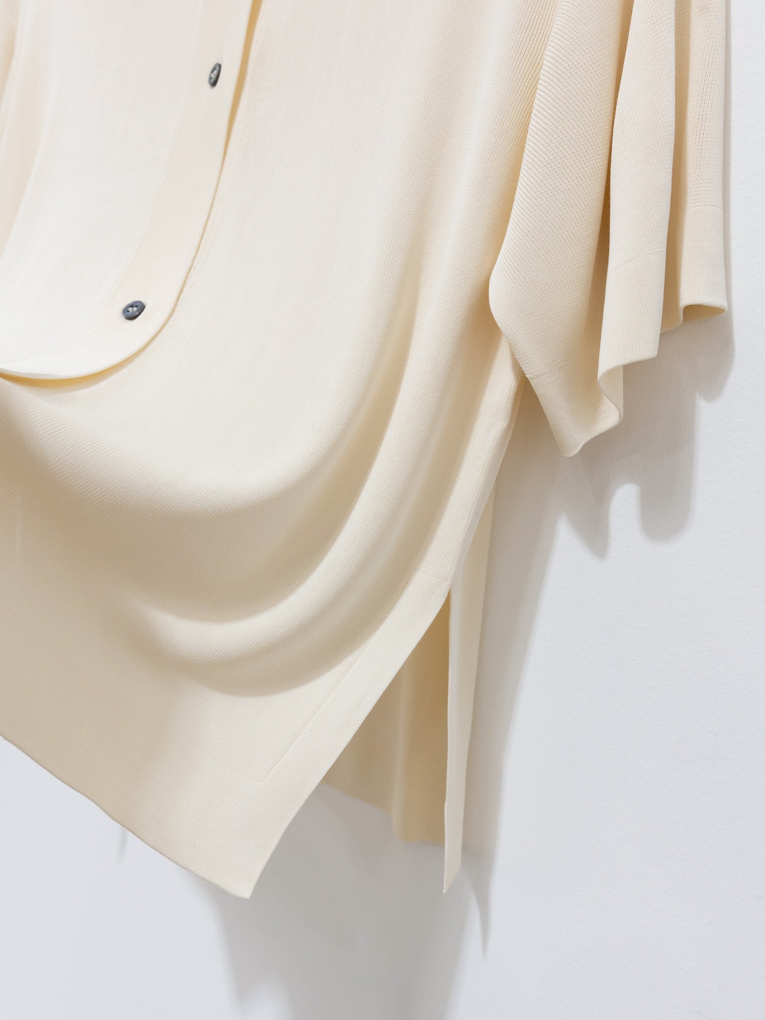 Namu Shop - Studio Nicholson Cedrus Jersey Short Sleeve Shirt - Parchment