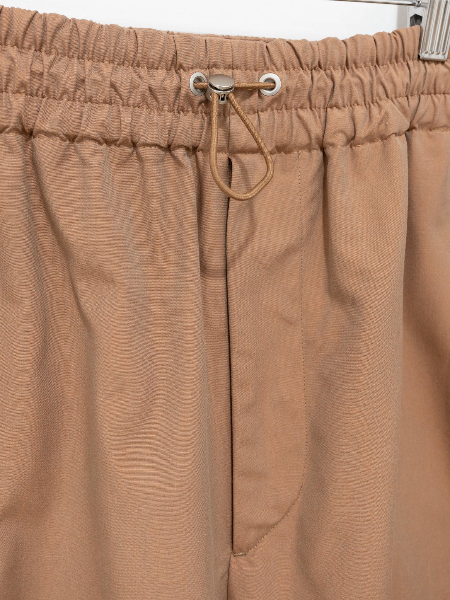 Namu Shop - Auralee Finx Tussah Chambray Easy Pants - Brown Chambray
